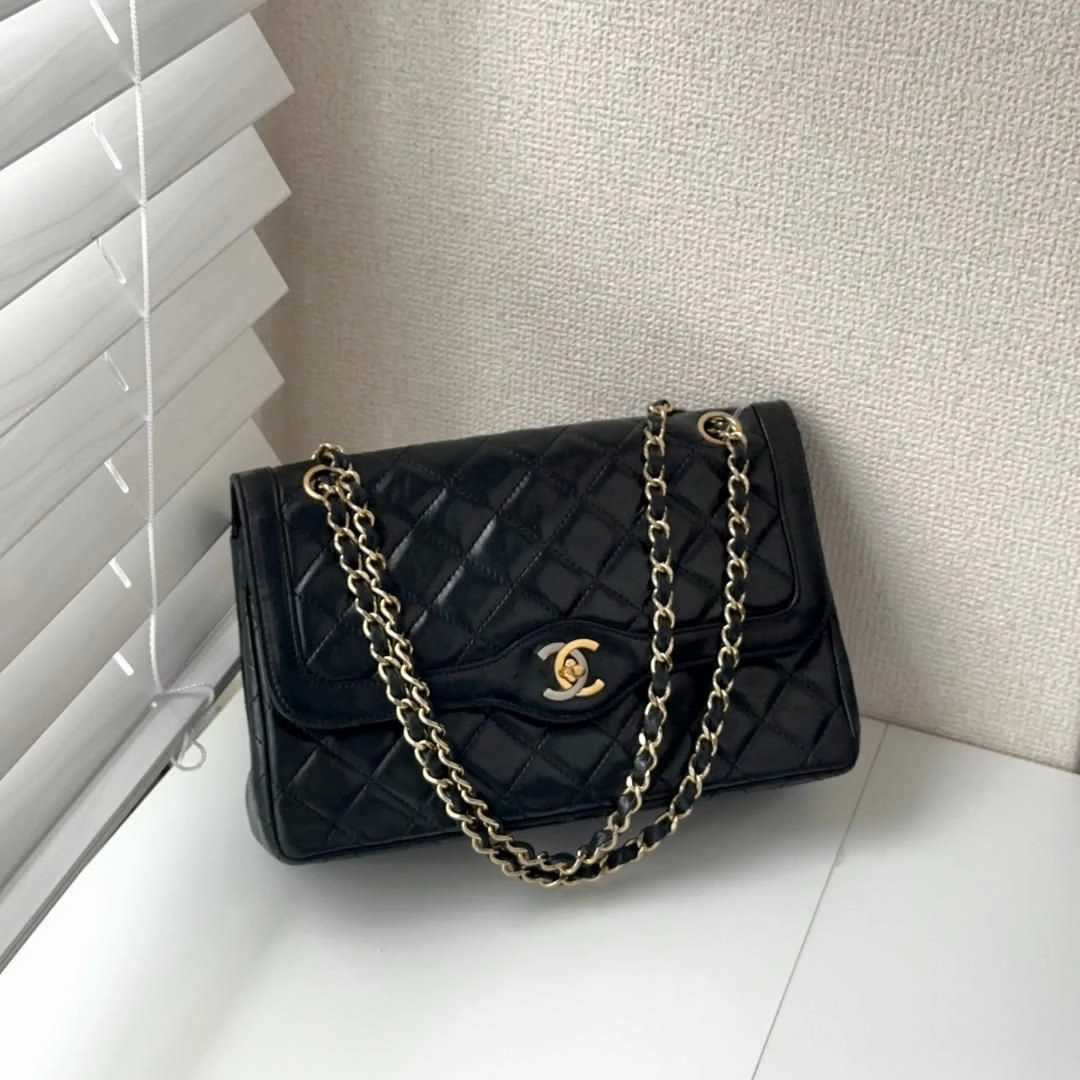Chanel Small Paris Double Flap Bag - Black Shoulder Bags, Handbags MR02042025430726