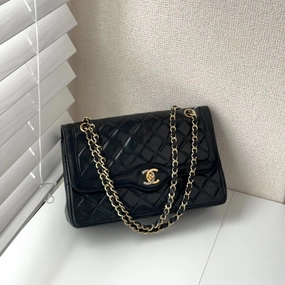 Chanel Small Paris Double Flap Bag - Black Shoulder Bags, Handbags MR02042025430726