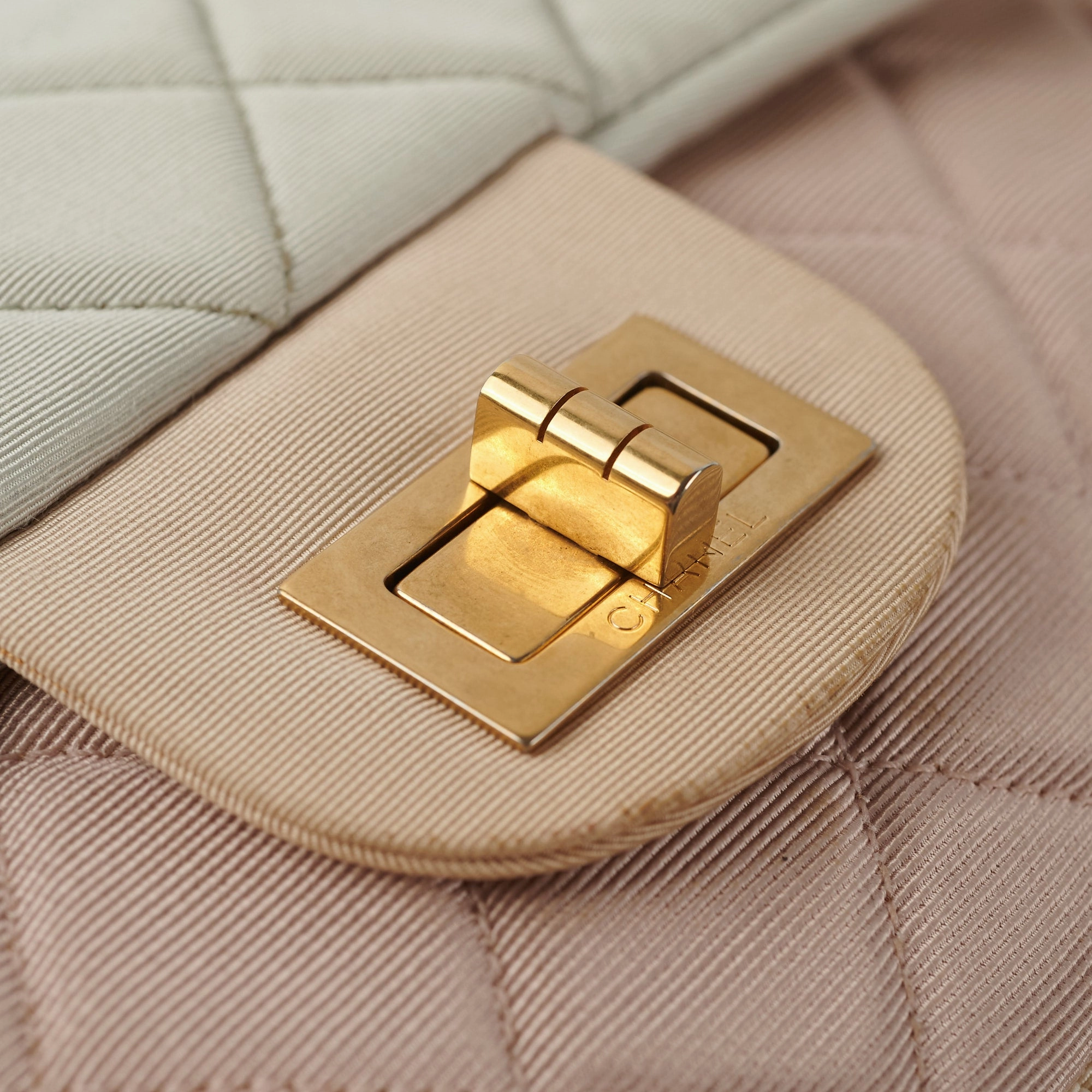 Chanel Tri-Color Microfiber Reissue Jumbo Flap Bag