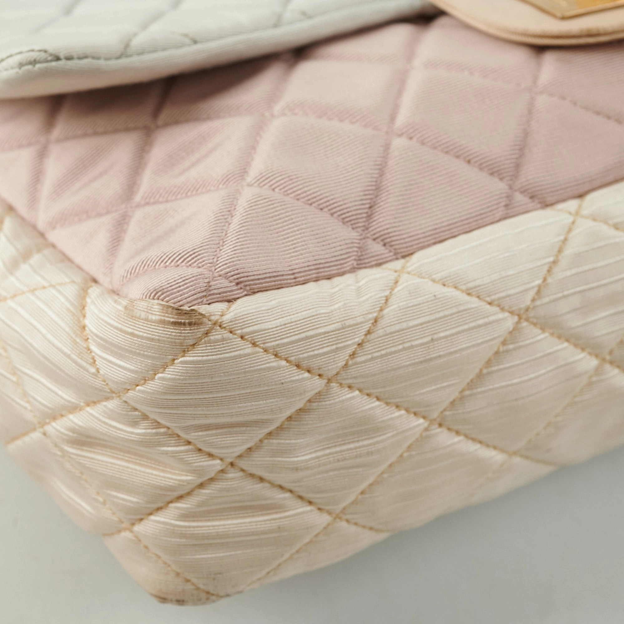 Chanel Tri-Color Microfiber Reissue Jumbo Flap Bag