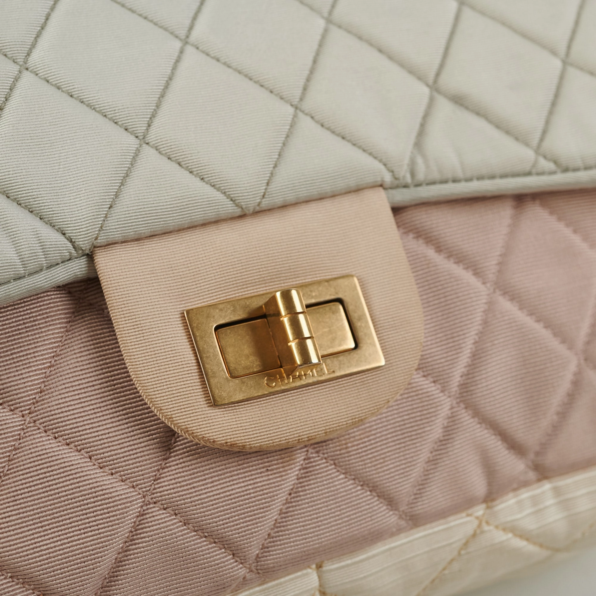 Chanel Tri-Color Microfiber Reissue Jumbo Flap Bag