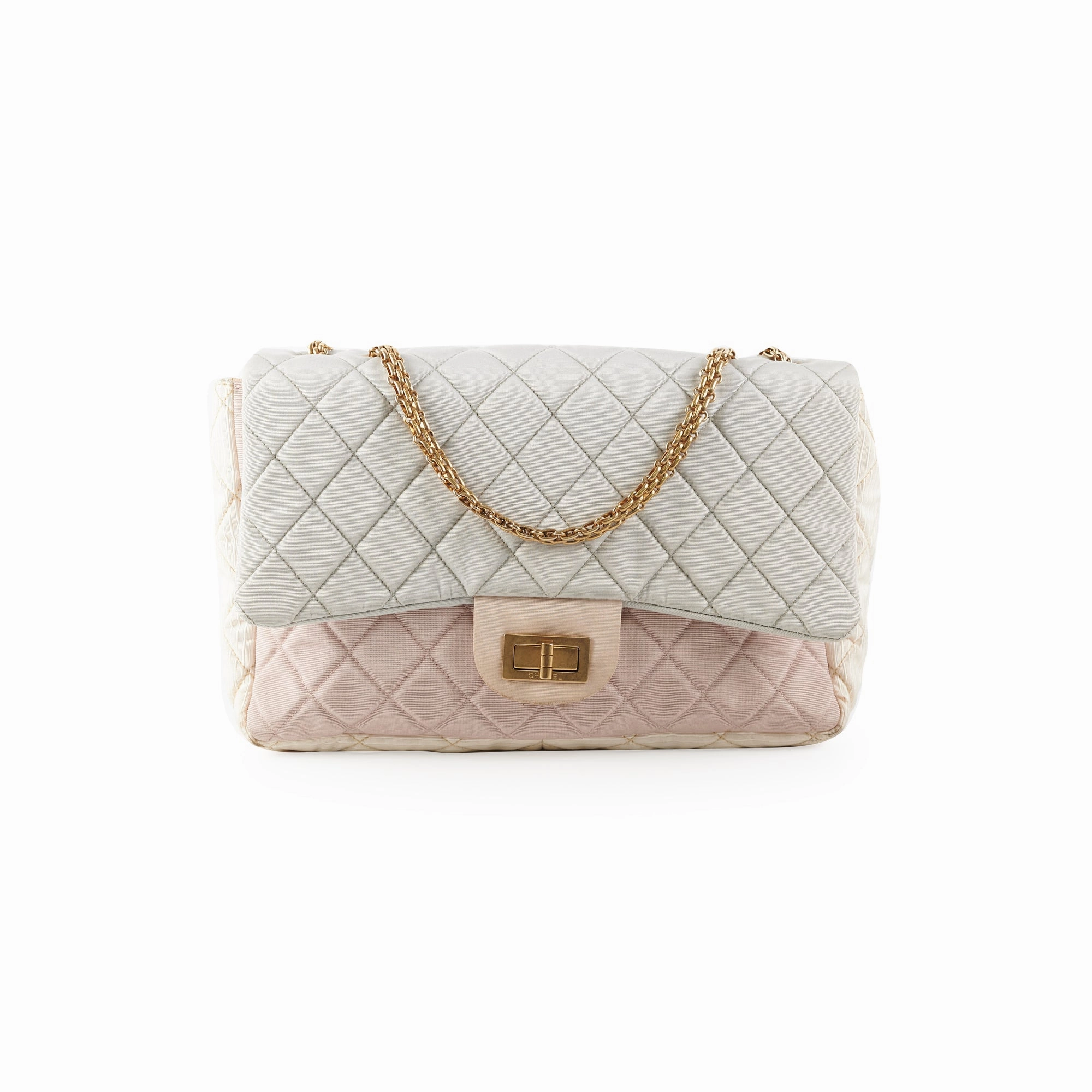 Chanel Tri-Color Microfiber Reissue Jumbo Flap Bag