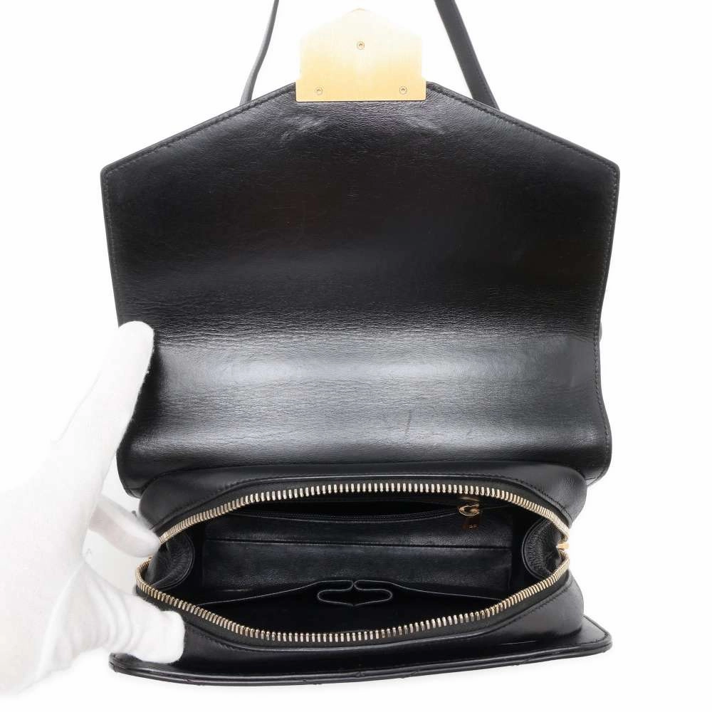 CHANEL V Stitch ChainShoulder BlackA57491 Leather