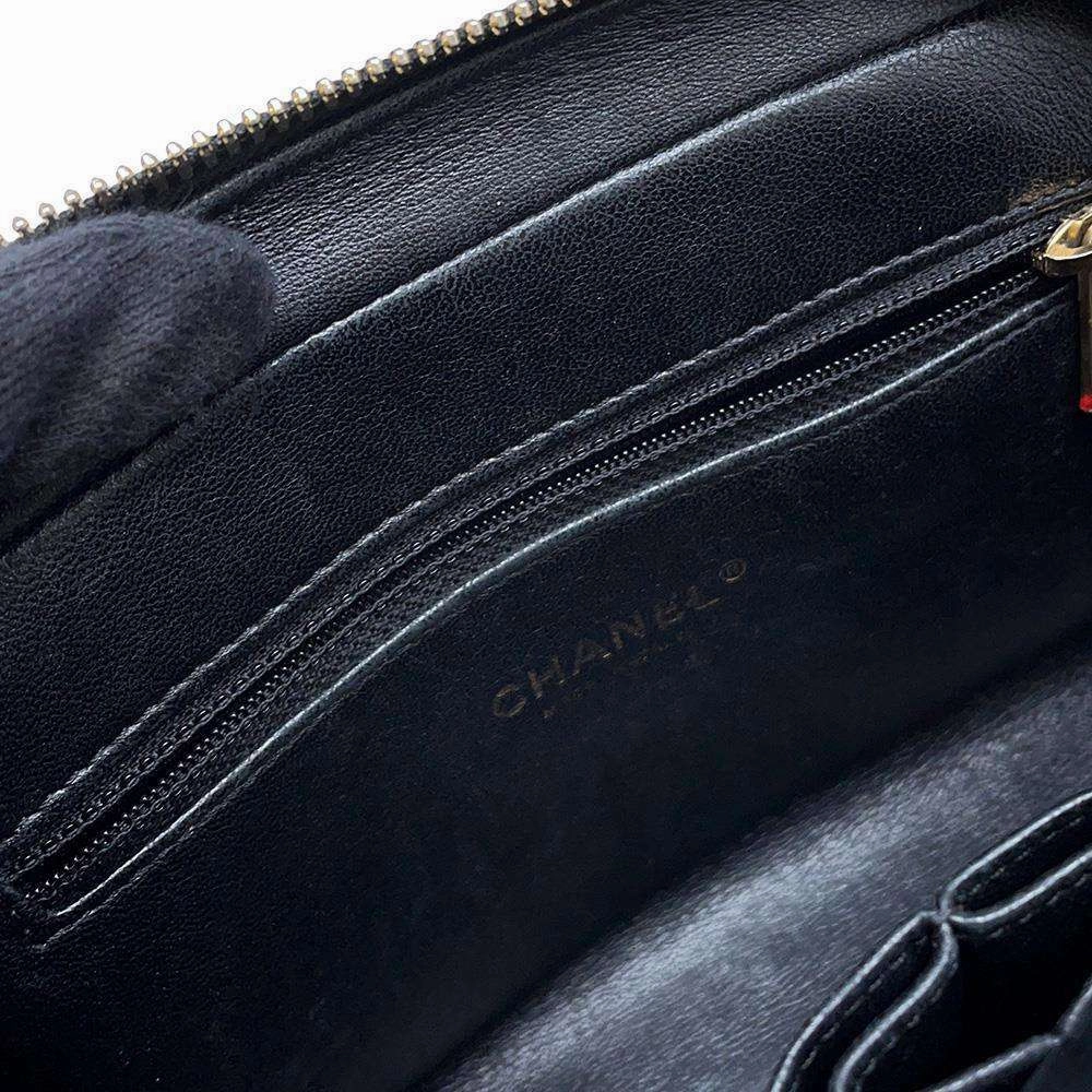 CHANEL V Stitch ChainShoulder BlackA57491 Leather