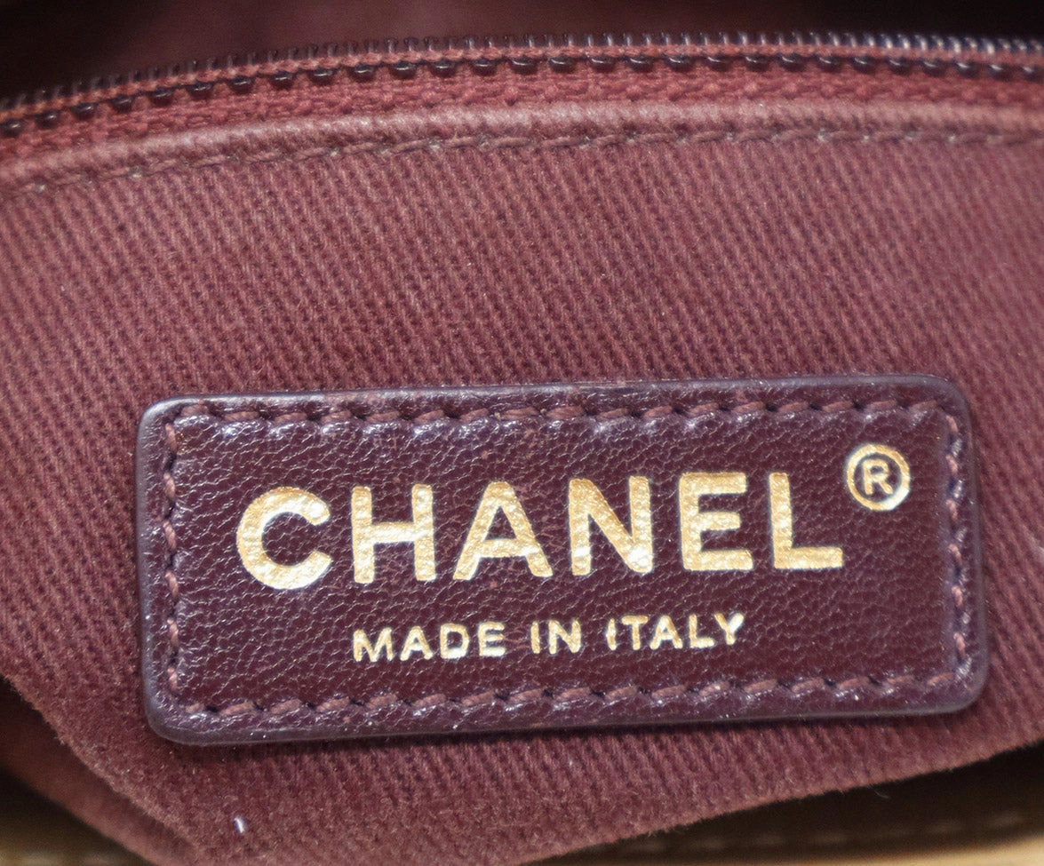 Chanel Vintage Gold Aged Calfskin Shoulder Bag
