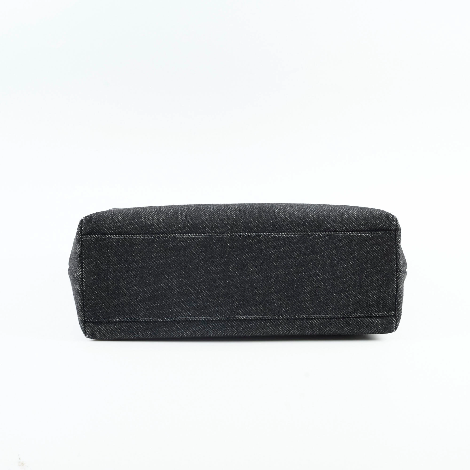 Chanel Vintage Kelly Denim Black