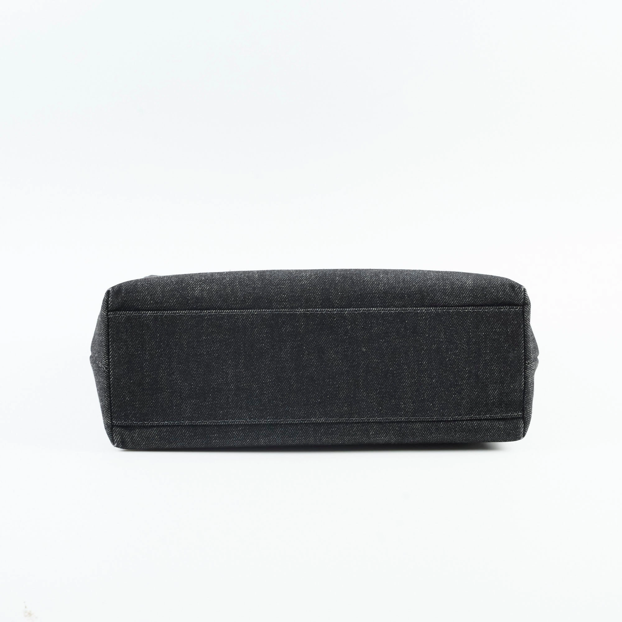 Chanel Vintage Kelly Denim Black