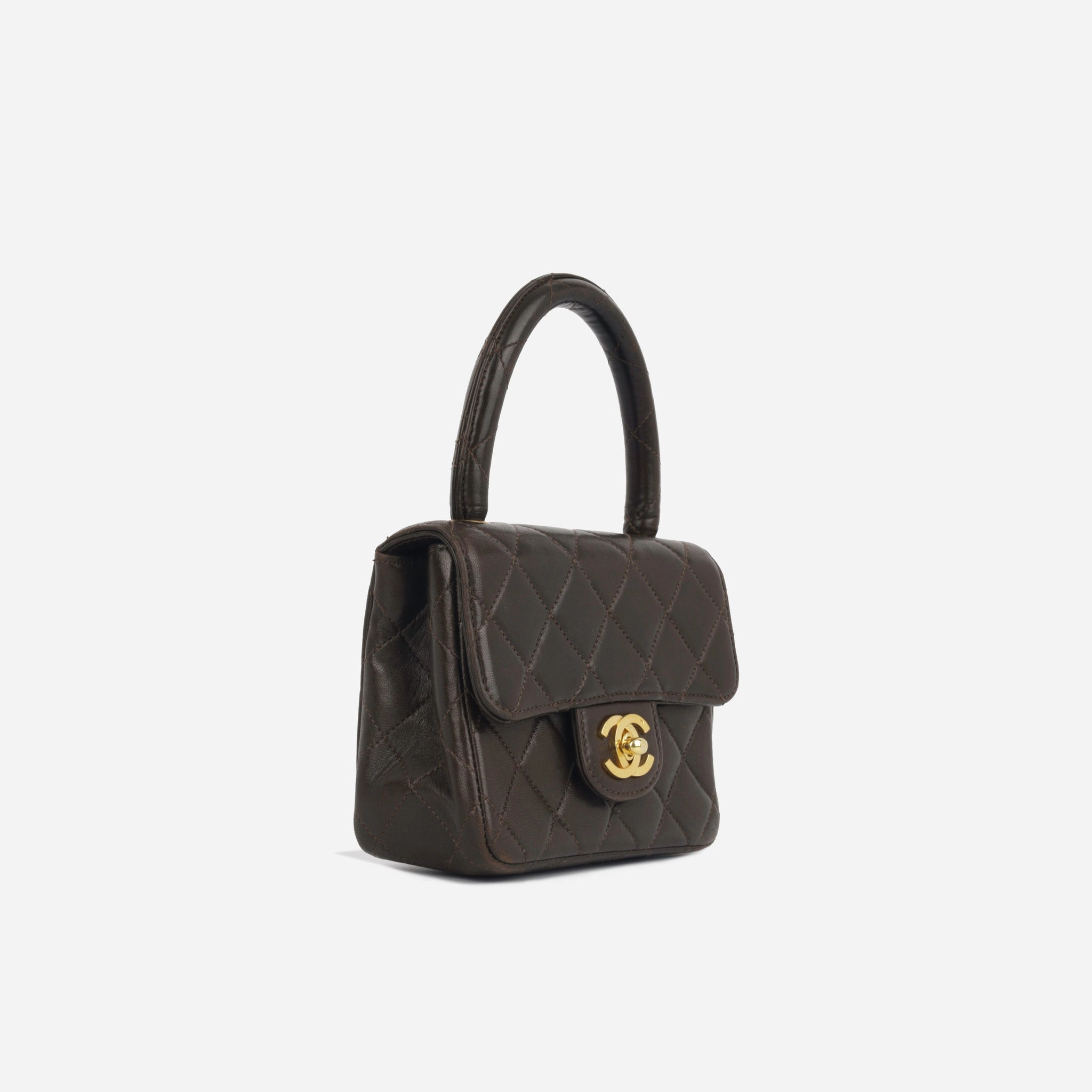 Chanel Vintage Micro Kelly Top Handle