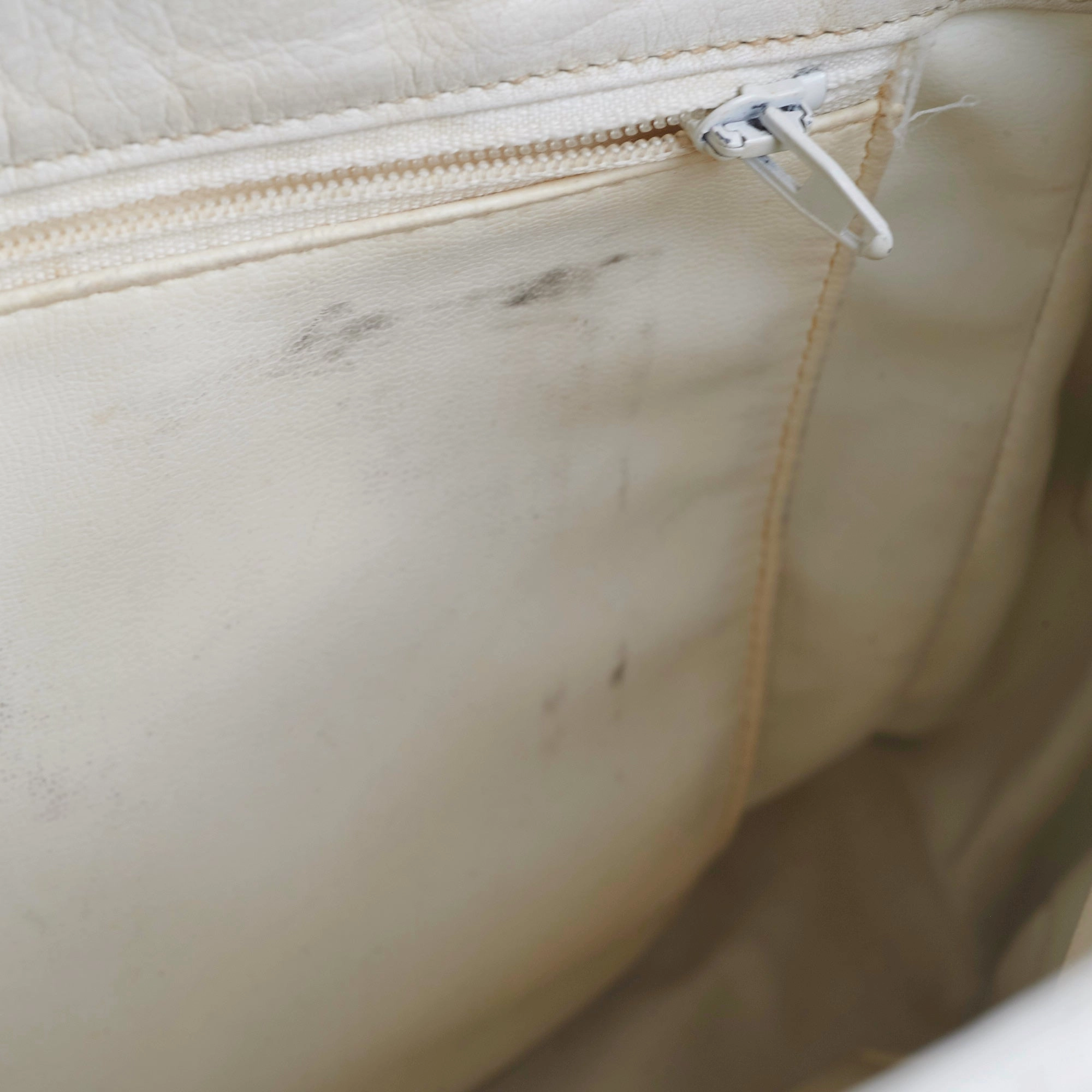 Chanel Vintage White Tote Bag
