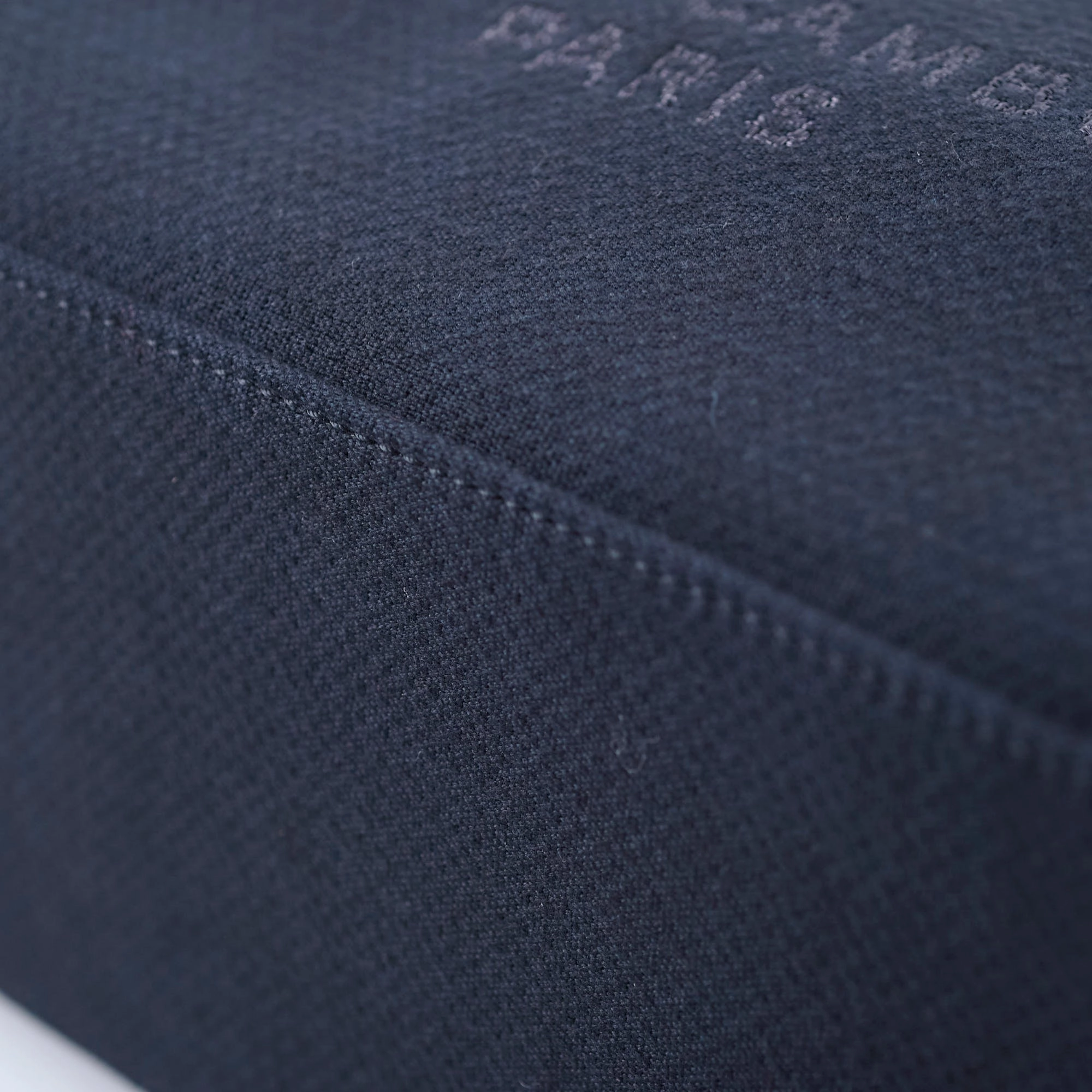 Chanel Zip Deauville Bag Navy Microchip