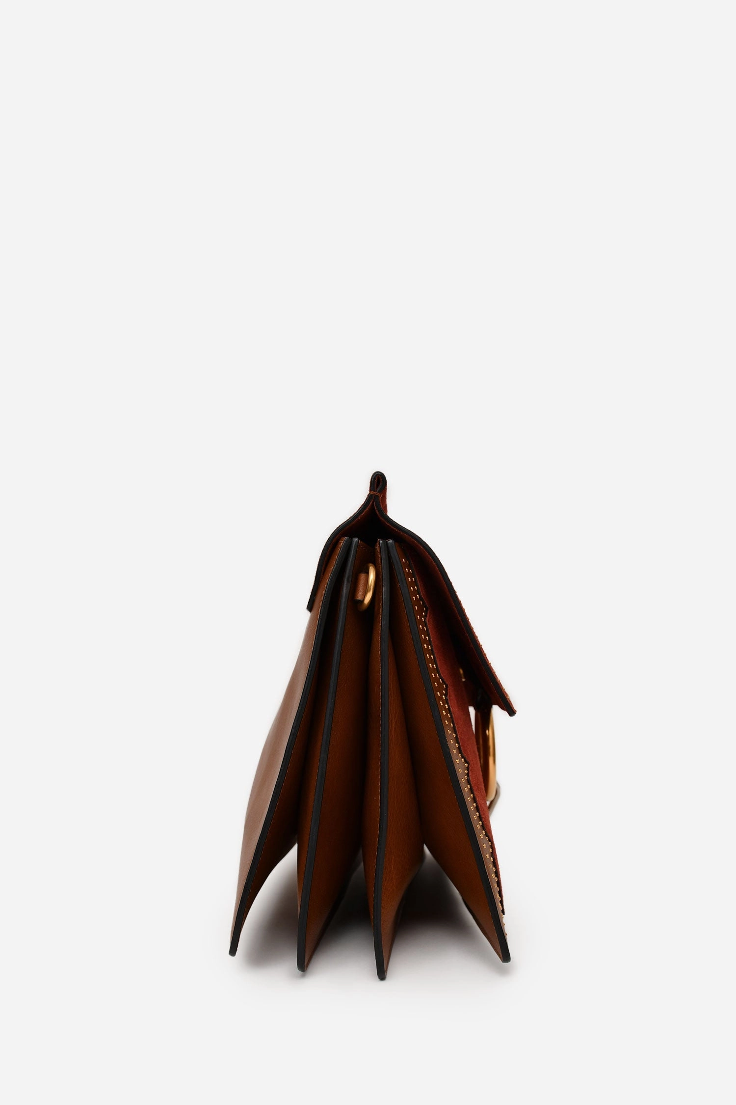 Chloe 2016 Burgundy/Brown Suede/Leather Faye Crossbody Bag