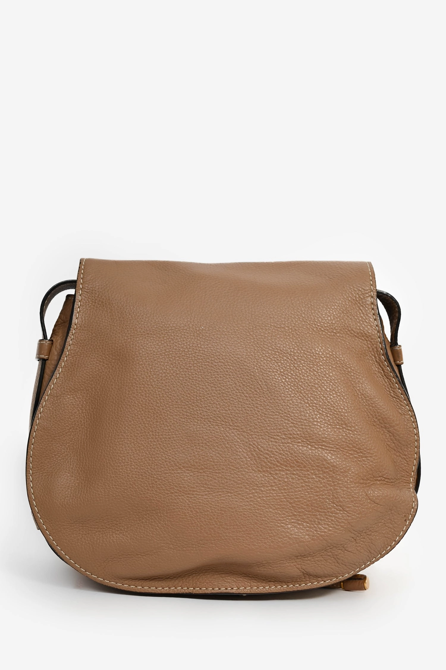 Chloe Brown Leather Medium Marcie Crossbody