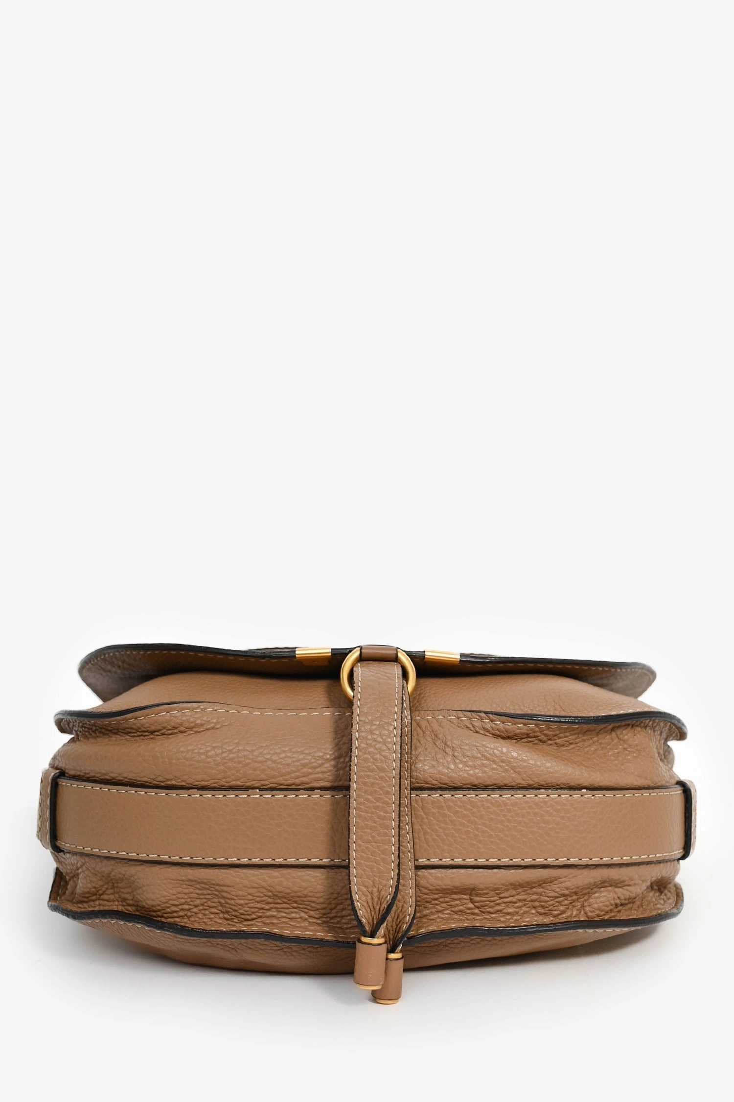 Chloe Brown Leather Medium Marcie Crossbody