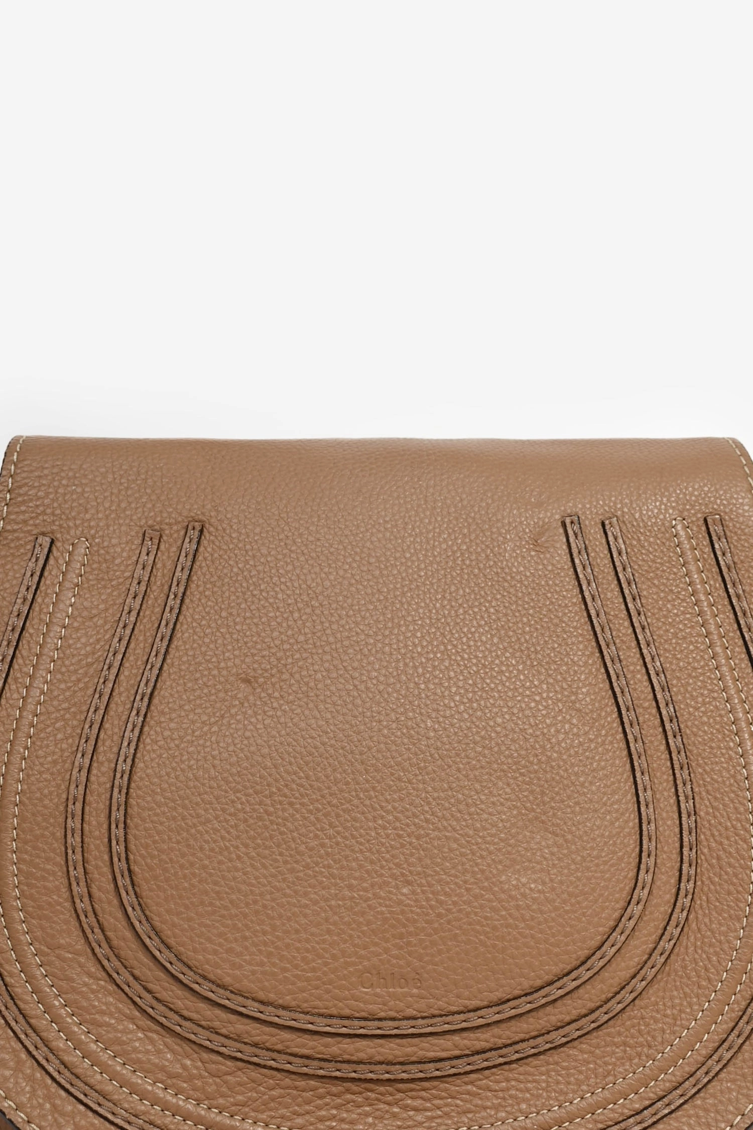 Chloe Brown Leather Medium Marcie Crossbody