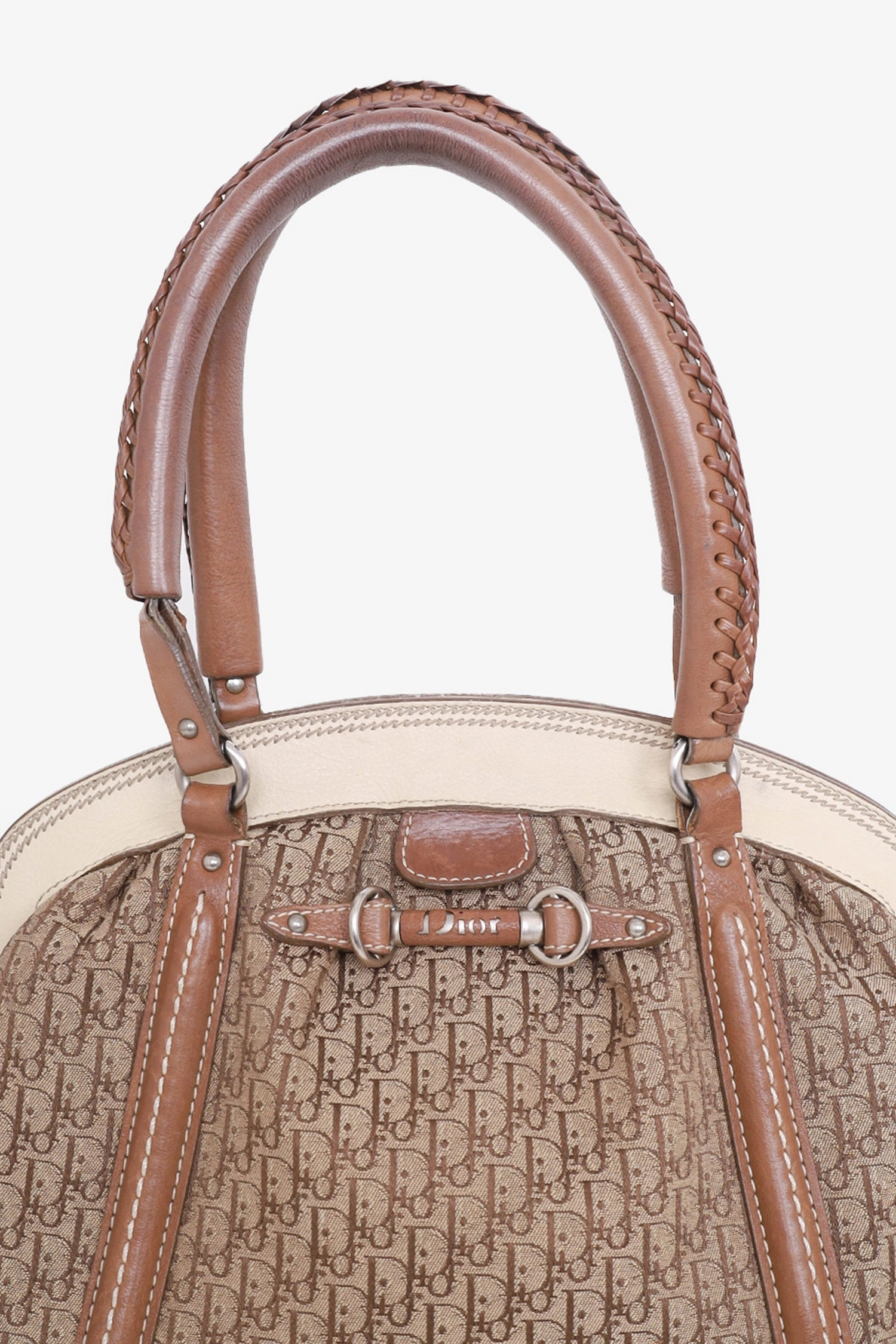 Christian Dior 2007 Beige Diorissimo My Dior Frame Bag