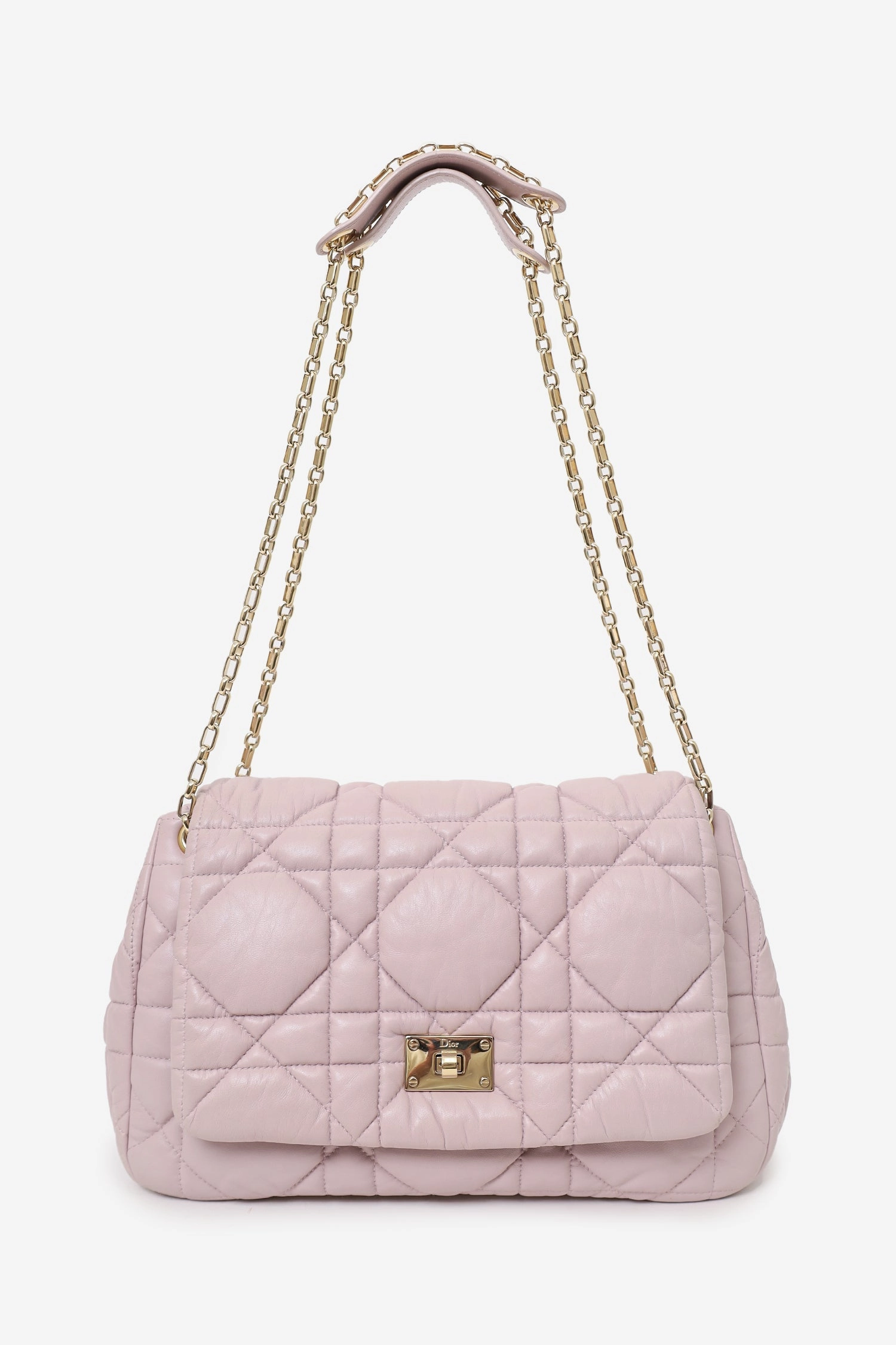 Christian Dior 2015 Lilac Cannage Milly La Foret Chain Flap