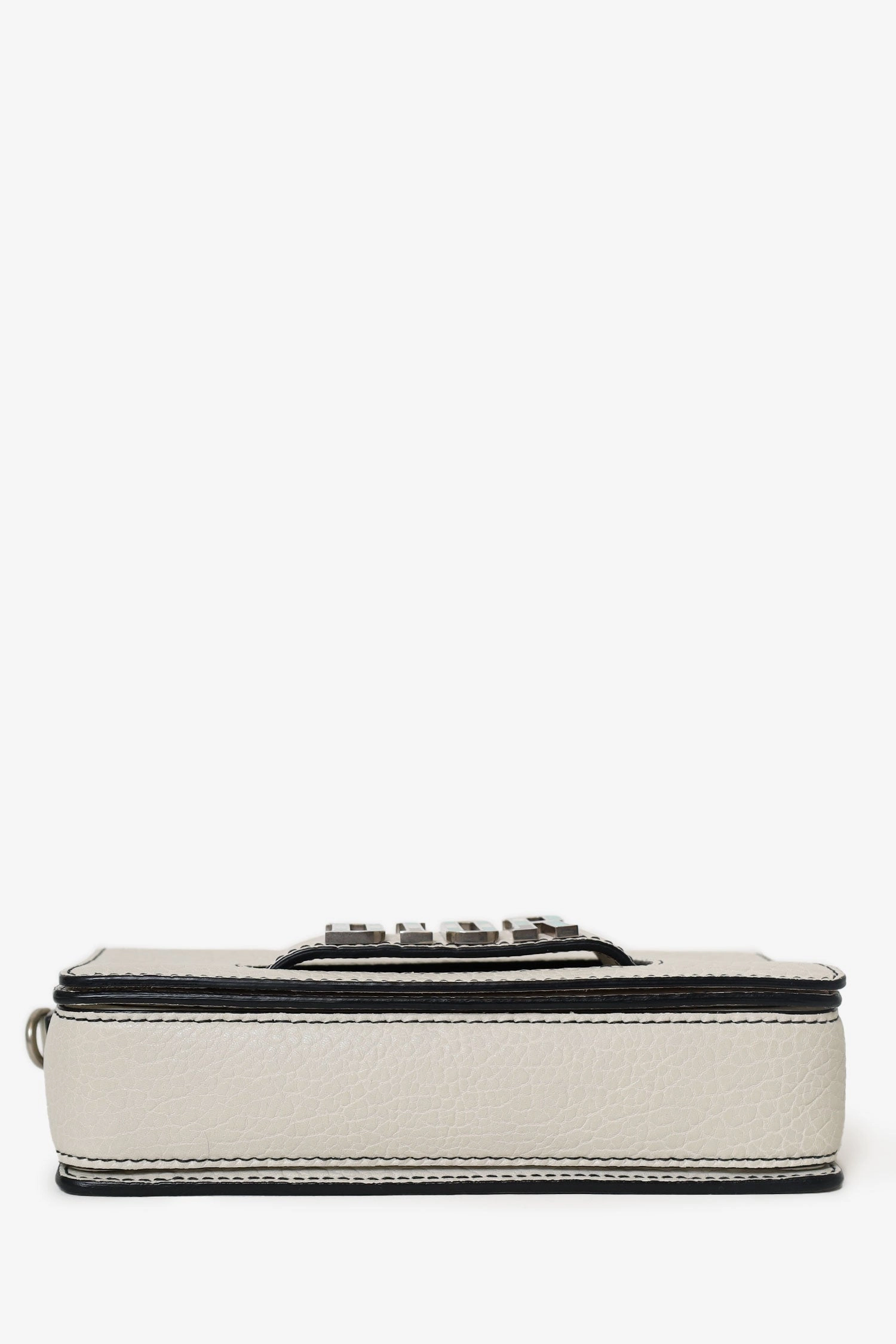 Christian Dior 2017 Cream Leather 'Dior(r)evolution' Flap Crossbody Bag