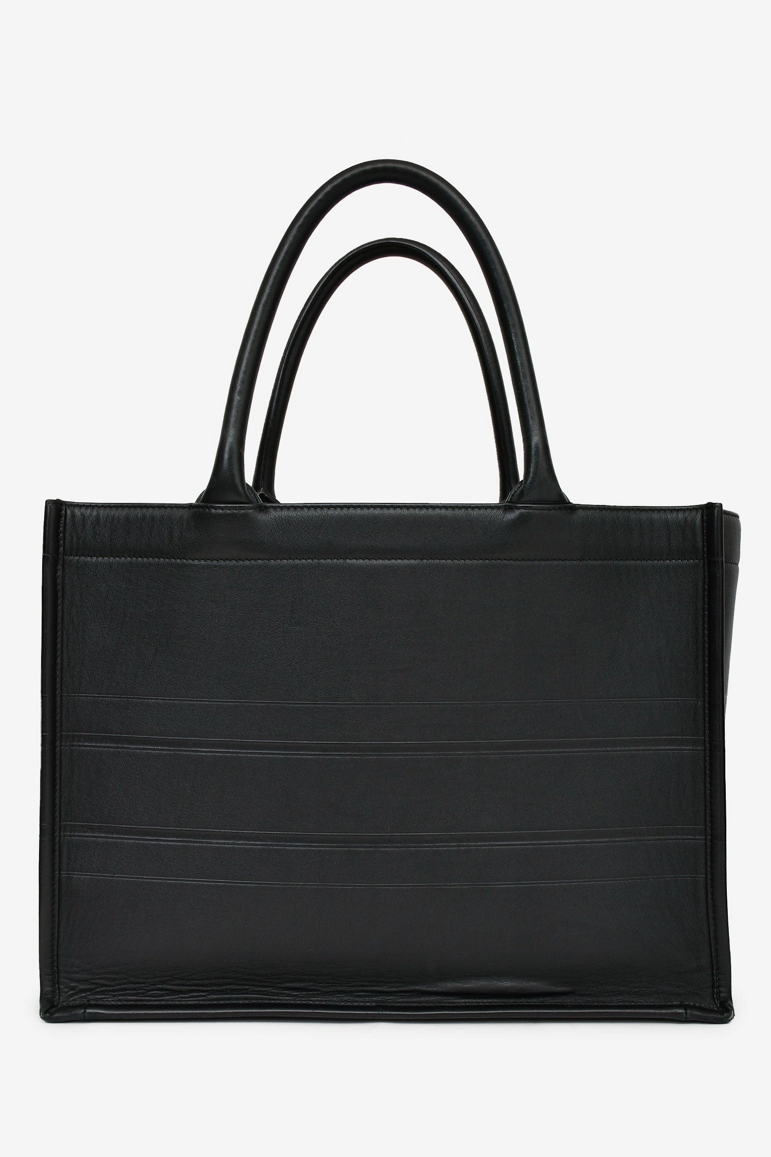 Christian Dior 2019 Black Leather Medium Book Tote (As Is)