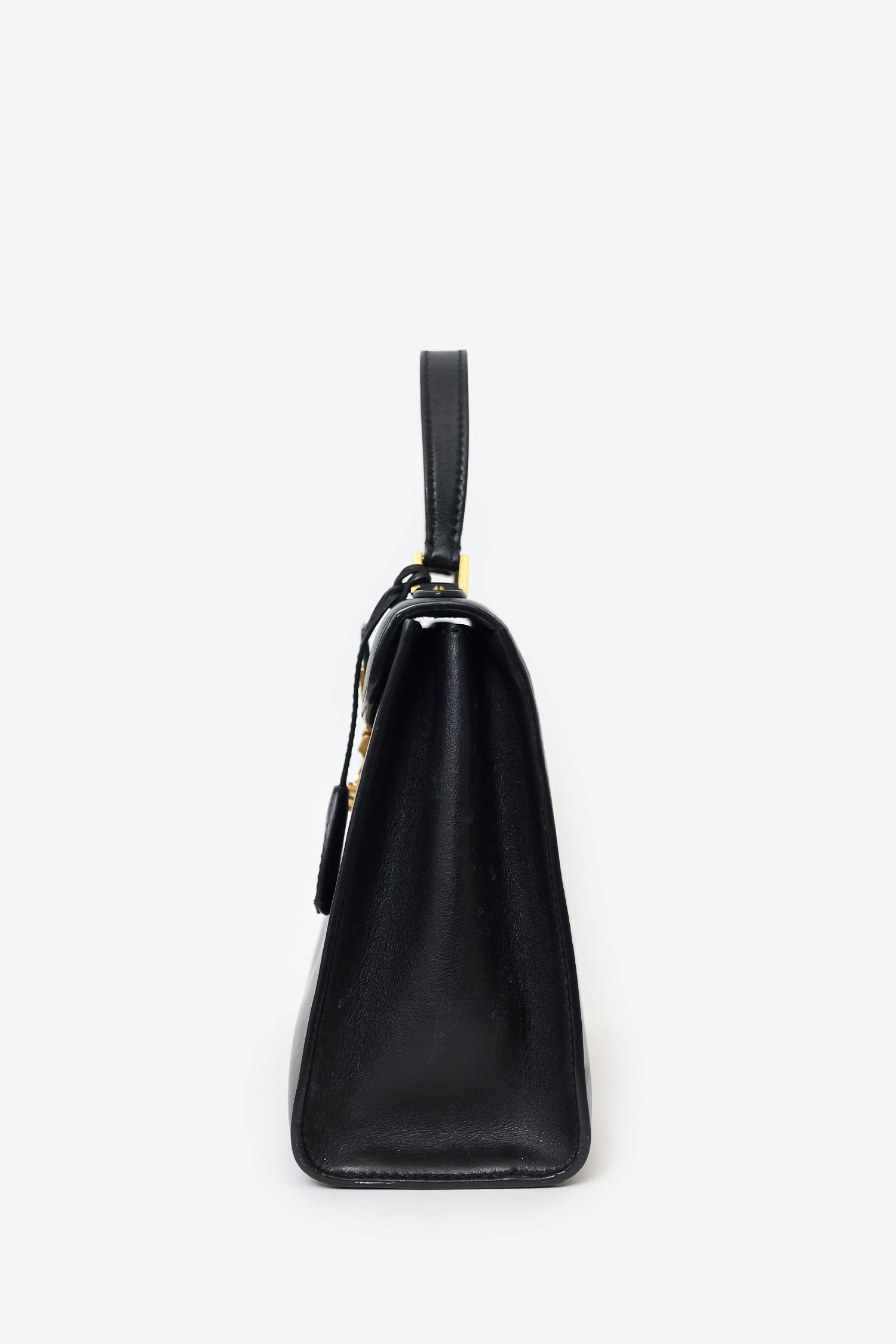 Christian Dior Black Leather Dioraddict Top Handle with Strap