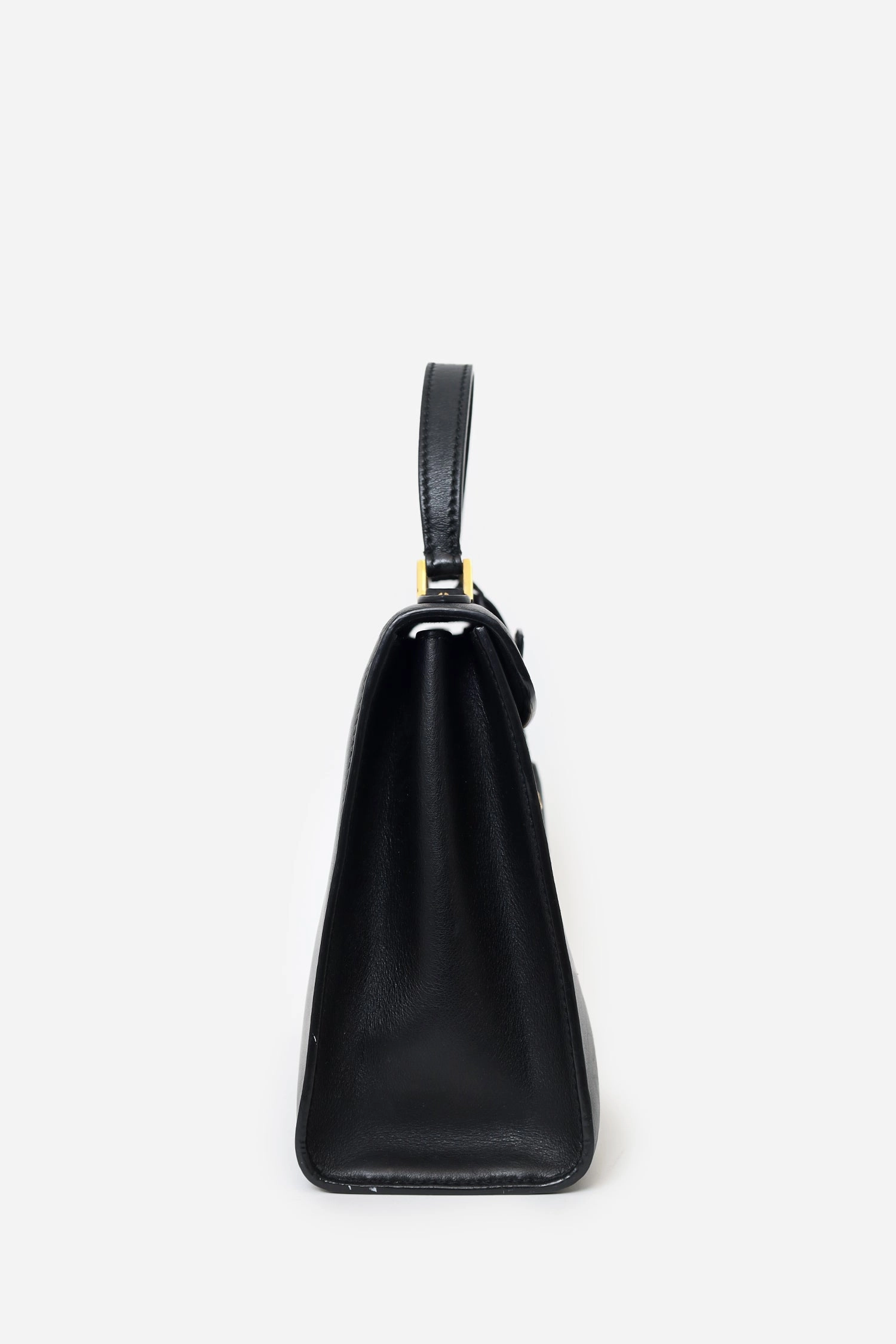Christian Dior Black Leather Dioraddict Top Handle with Strap