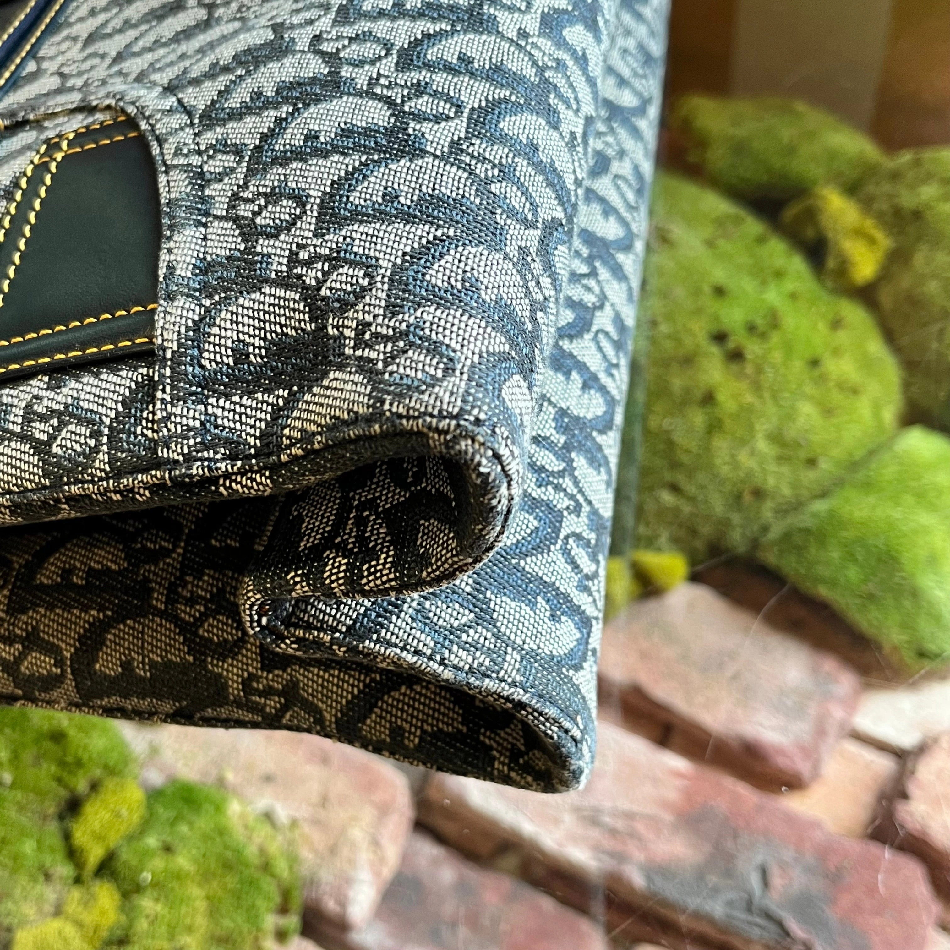 CHRISTIAN DIOR Jeans Pocket Diorissimo Canvas Tote Bag