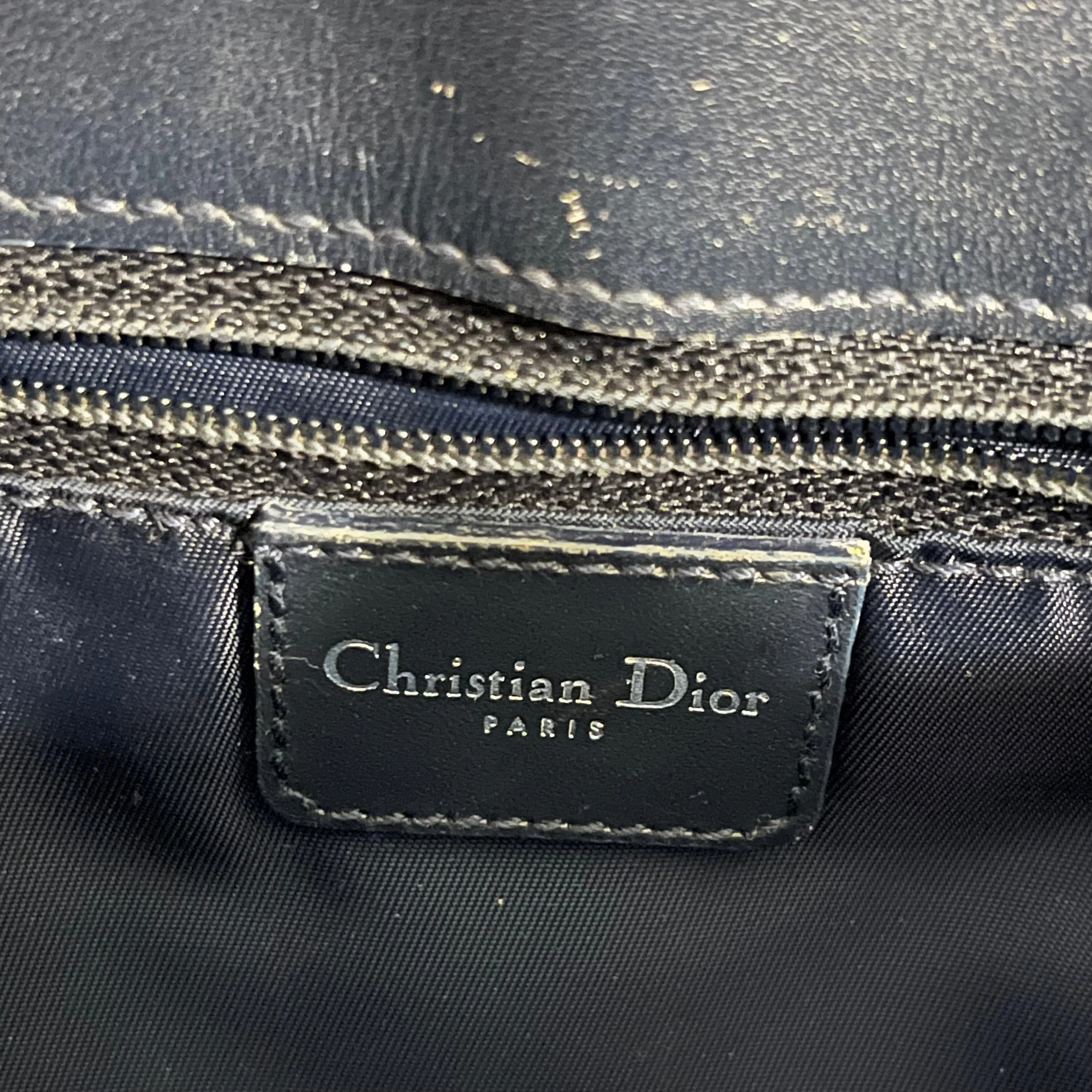 CHRISTIAN DIOR Jeans Pocket Diorissimo Canvas Tote Bag