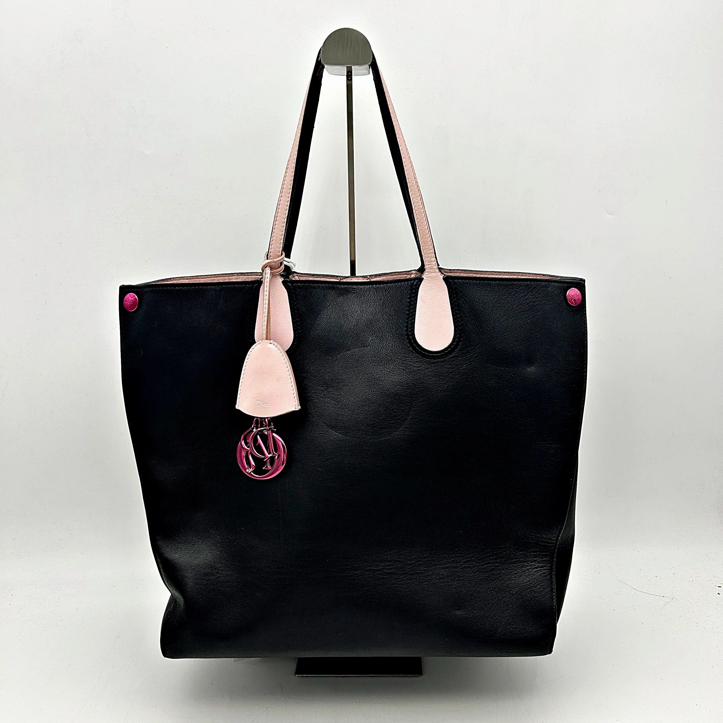 Christian Dior Large Addict Shopping Tote w/ Pouch - Black Totes, Handbags LA6933