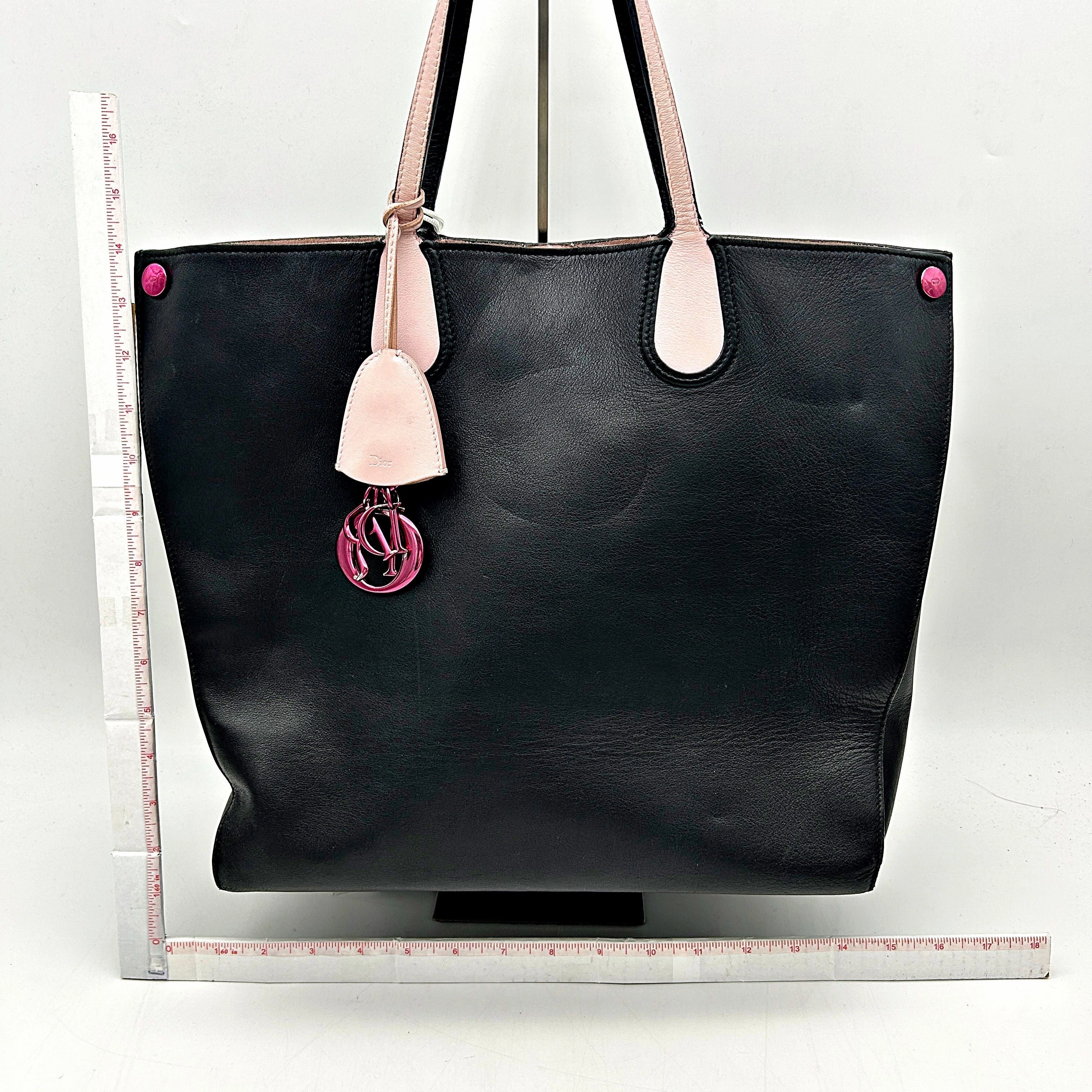 Christian Dior Large Addict Shopping Tote w/ Pouch - Black Totes, Handbags LA6933