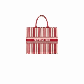 Christian Dior Large Book Tote Red