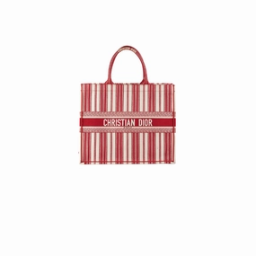 Christian Dior Large Book Tote Red