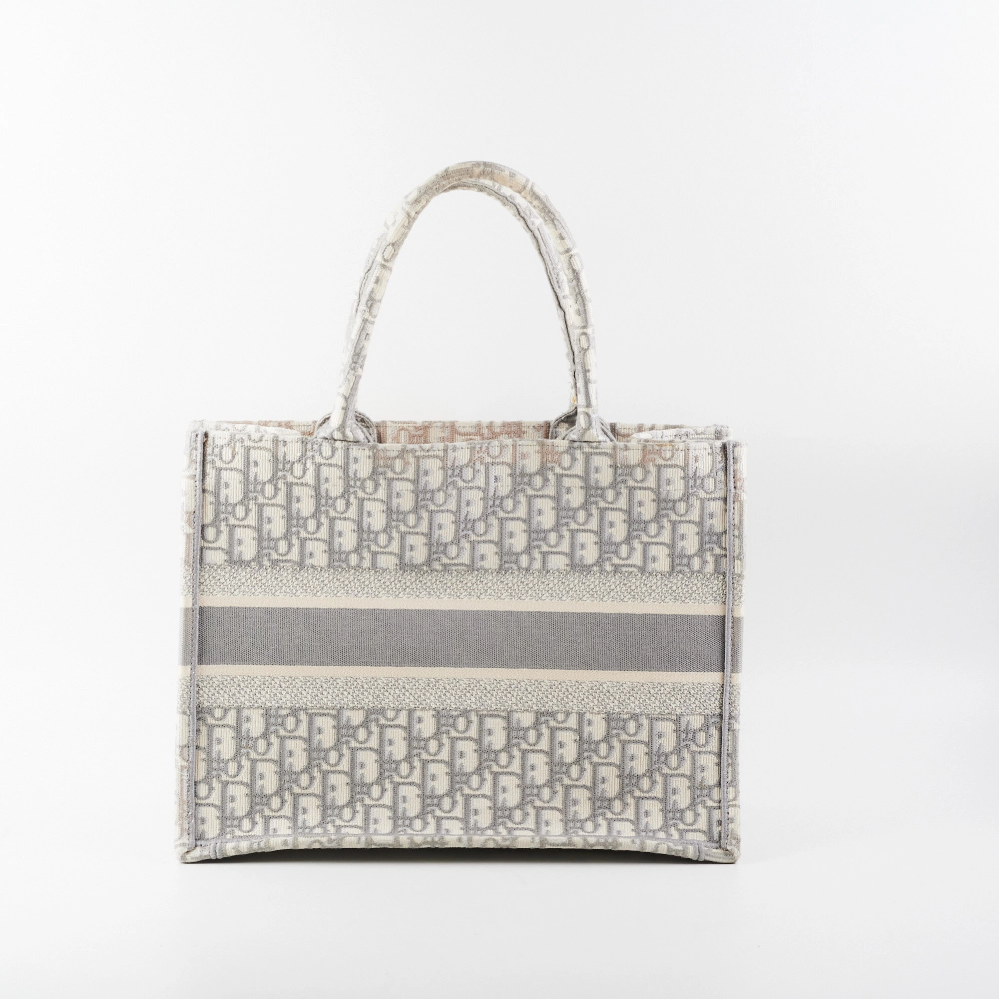 Christian Dior Medium Book Tote Oblique Grey