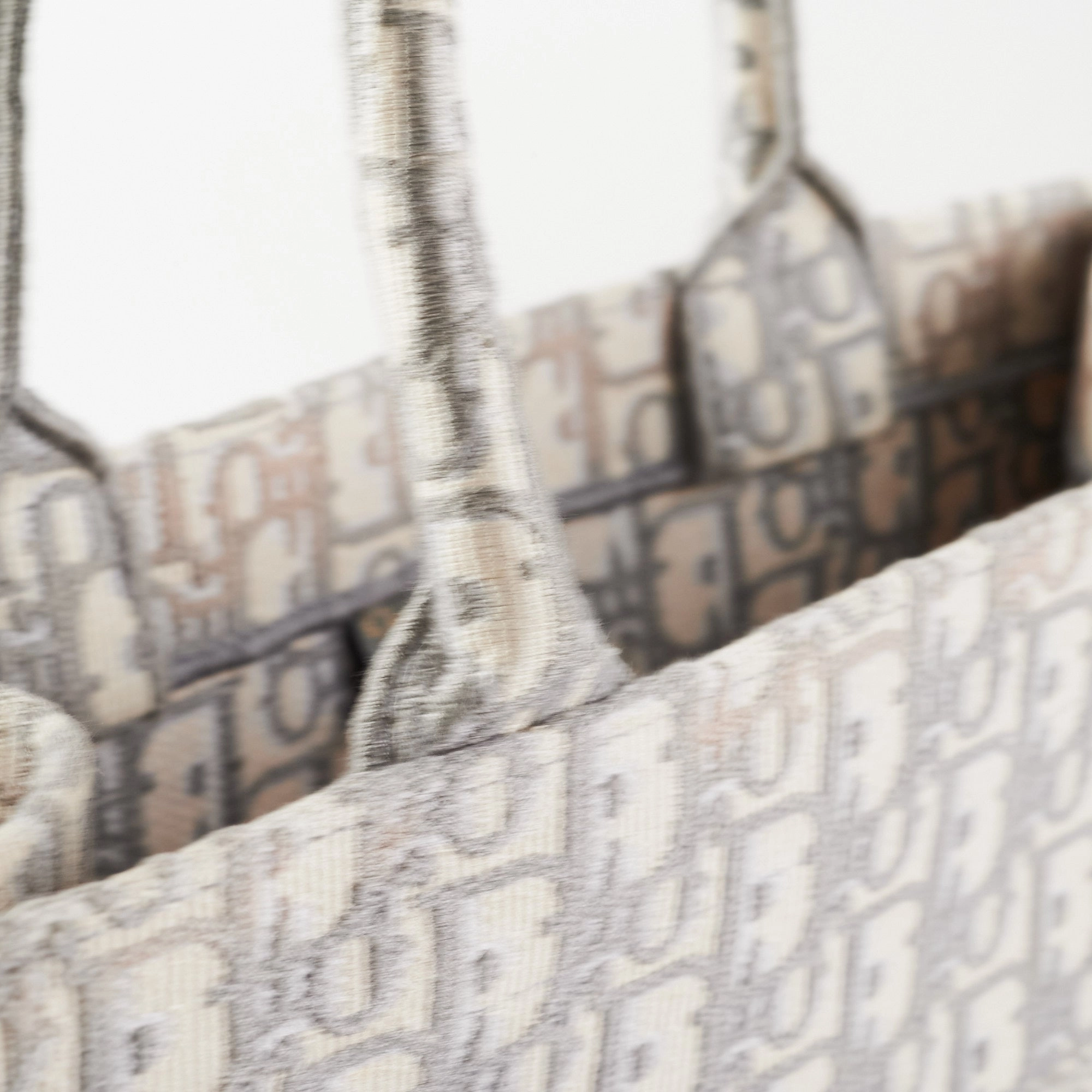 Christian Dior Medium Book Tote Oblique Grey