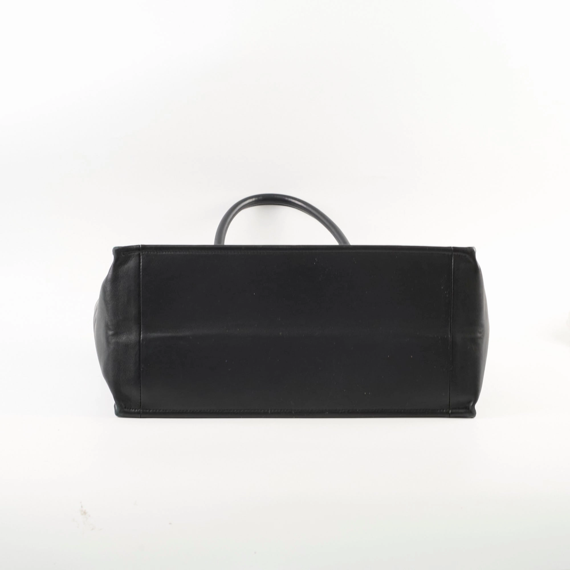 Christian Dior Medium Leather Book Tote Black