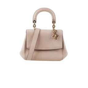 Christian Dior Mini Be Dior Pink Leather Top Handle Bag