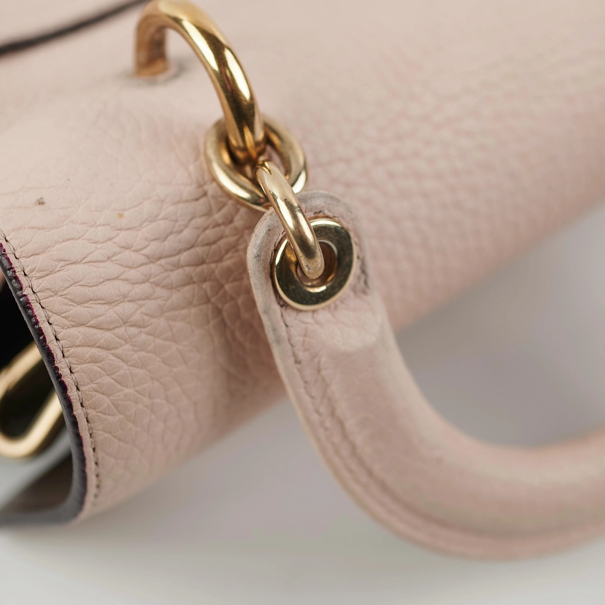 Christian Dior Mini Be Dior Pink Leather Top Handle Bag
