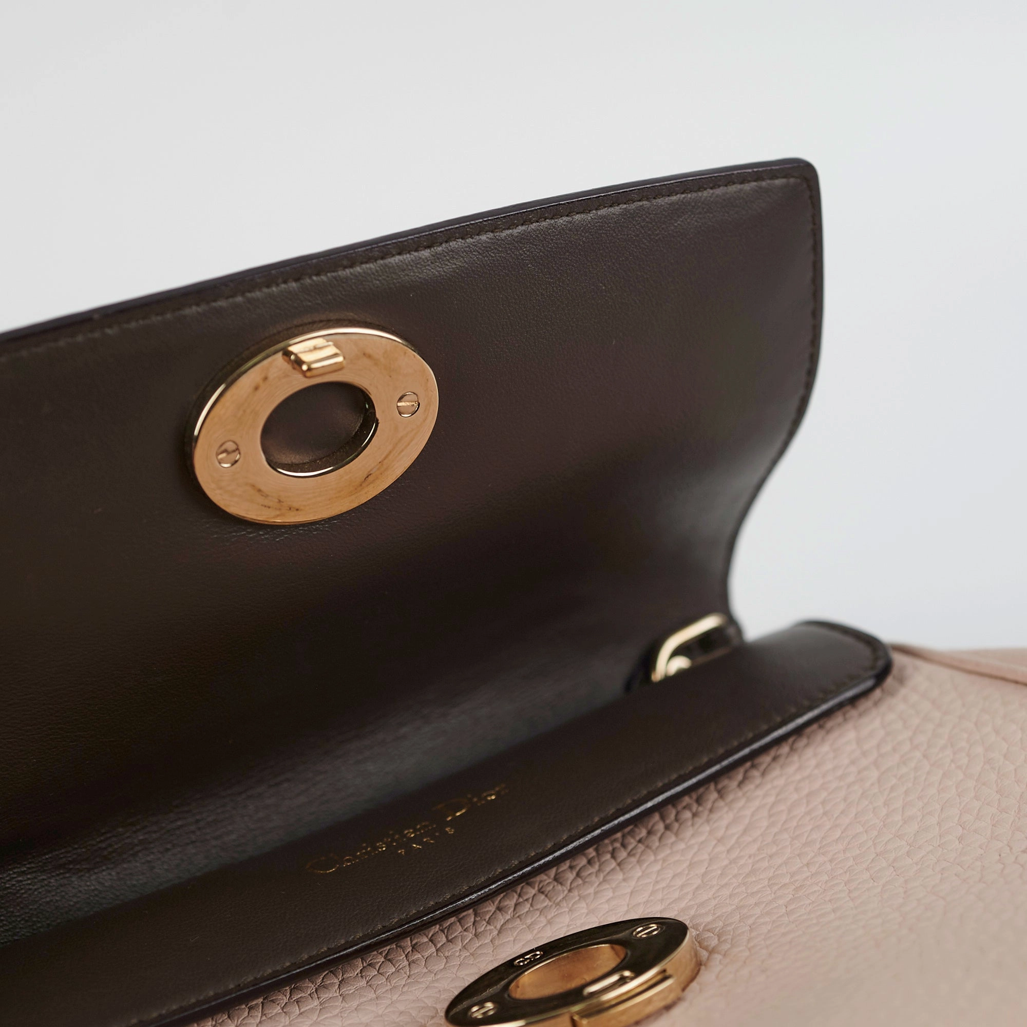 Christian Dior Mini Be Dior Pink Leather Top Handle Bag