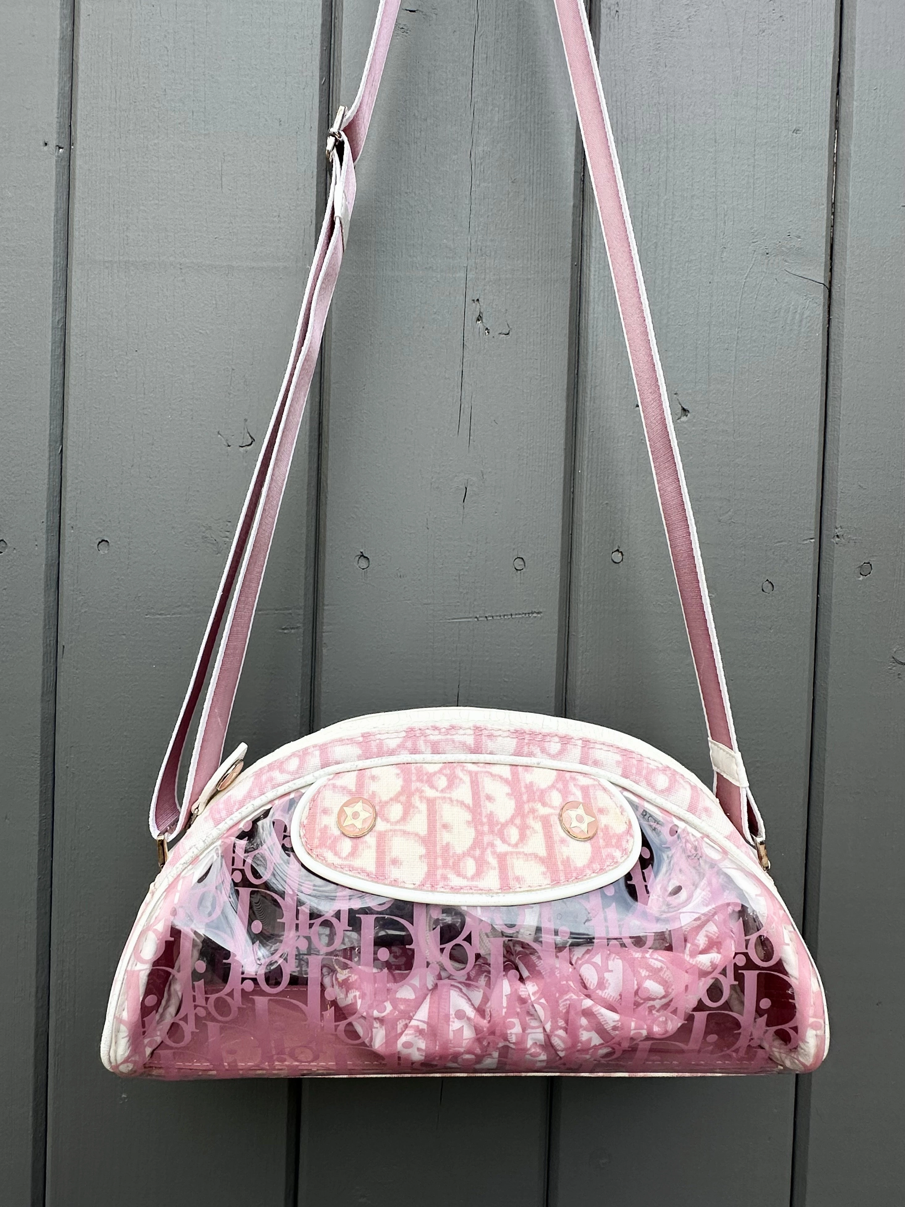 CHRISTIAN DIOR Vintage Monogram Canvas Pochette