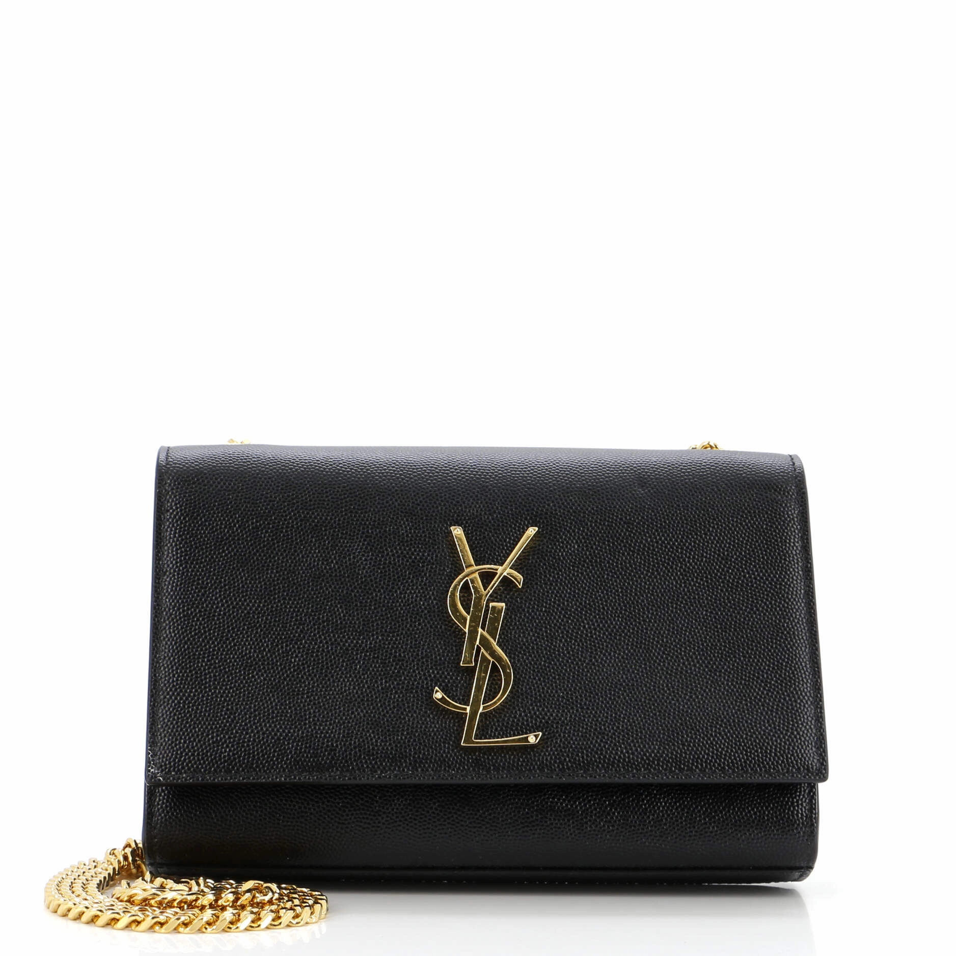 Classic Monogram Crossbody Bag Grainy Leather Small