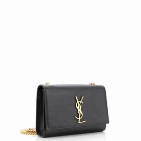 Classic Monogram Crossbody Bag Grainy Leather Small