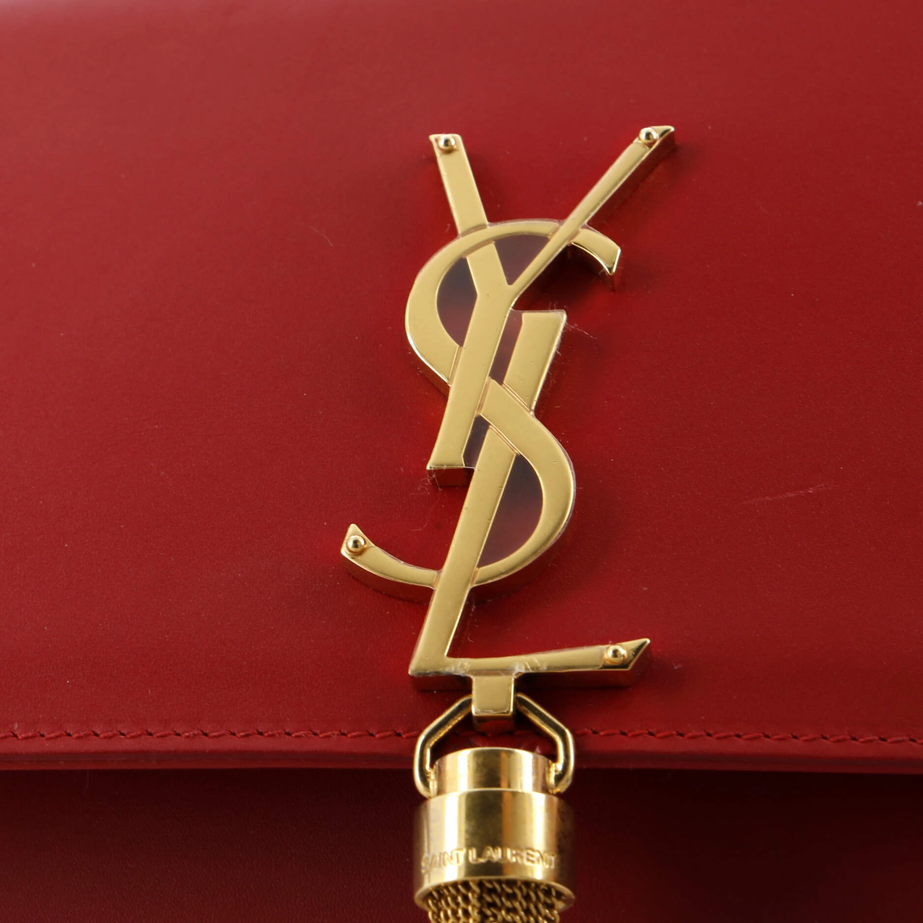 Classic Monogram Tassel Crossbody Bag Leather Medium