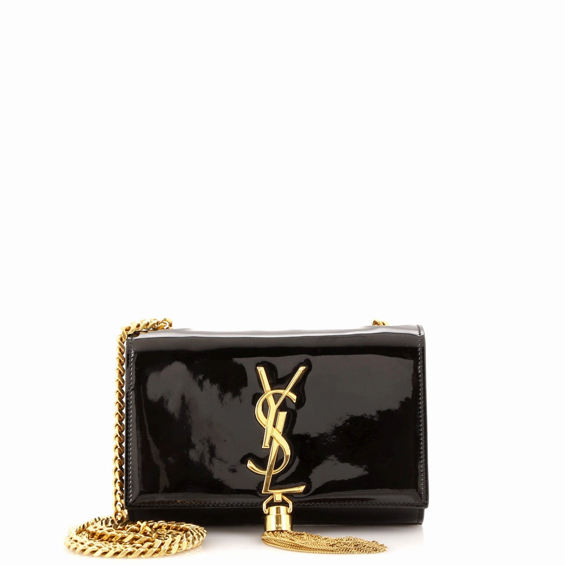 Classic Monogram Tassel Crossbody Bag Patent Small