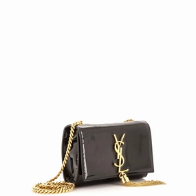 Classic Monogram Tassel Crossbody Bag Patent Small