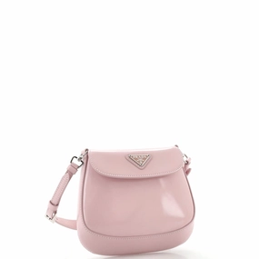 Cleo Flap Shoulder Bag Spazzolato Leather Mini