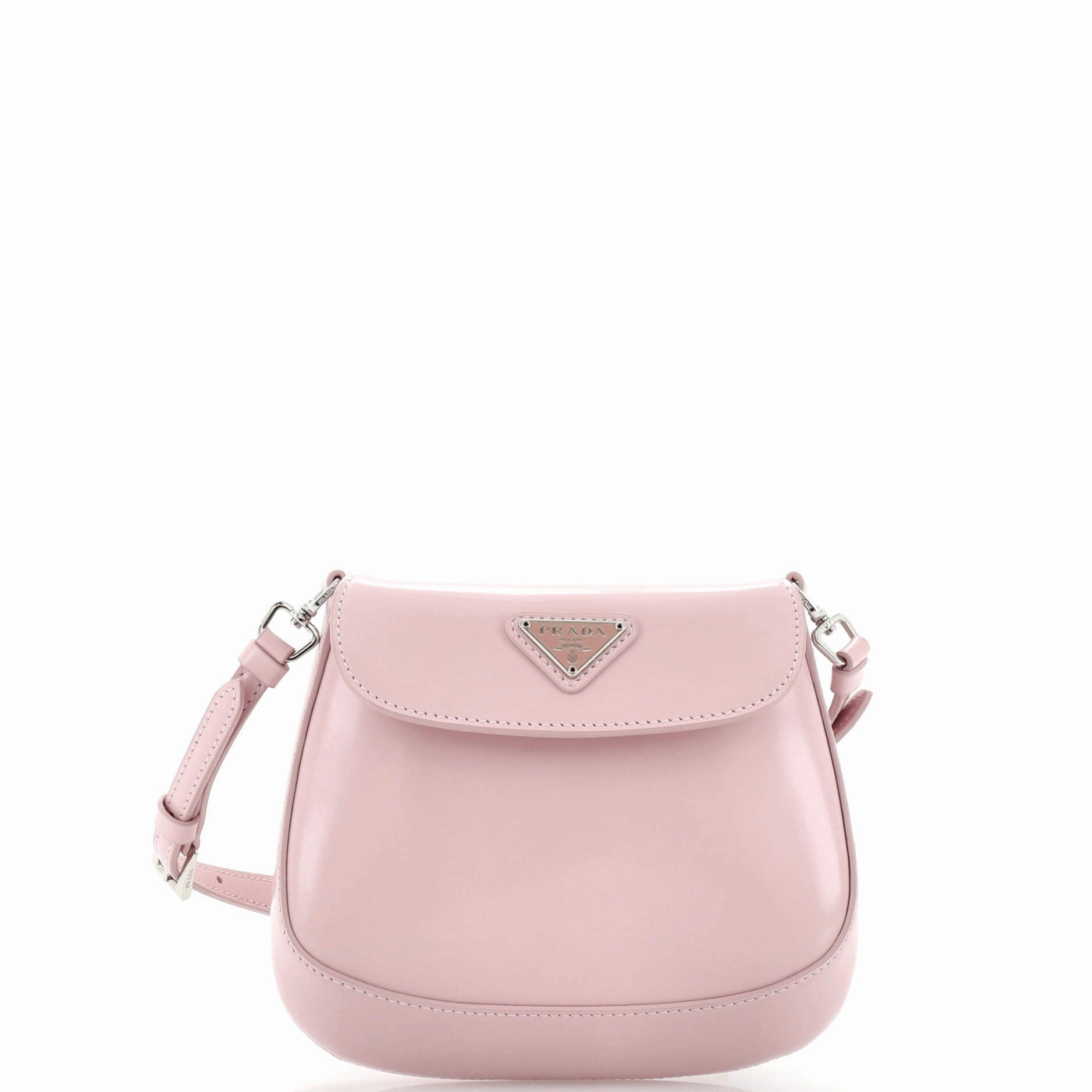 Cleo Flap Shoulder Bag Spazzolato Leather Mini