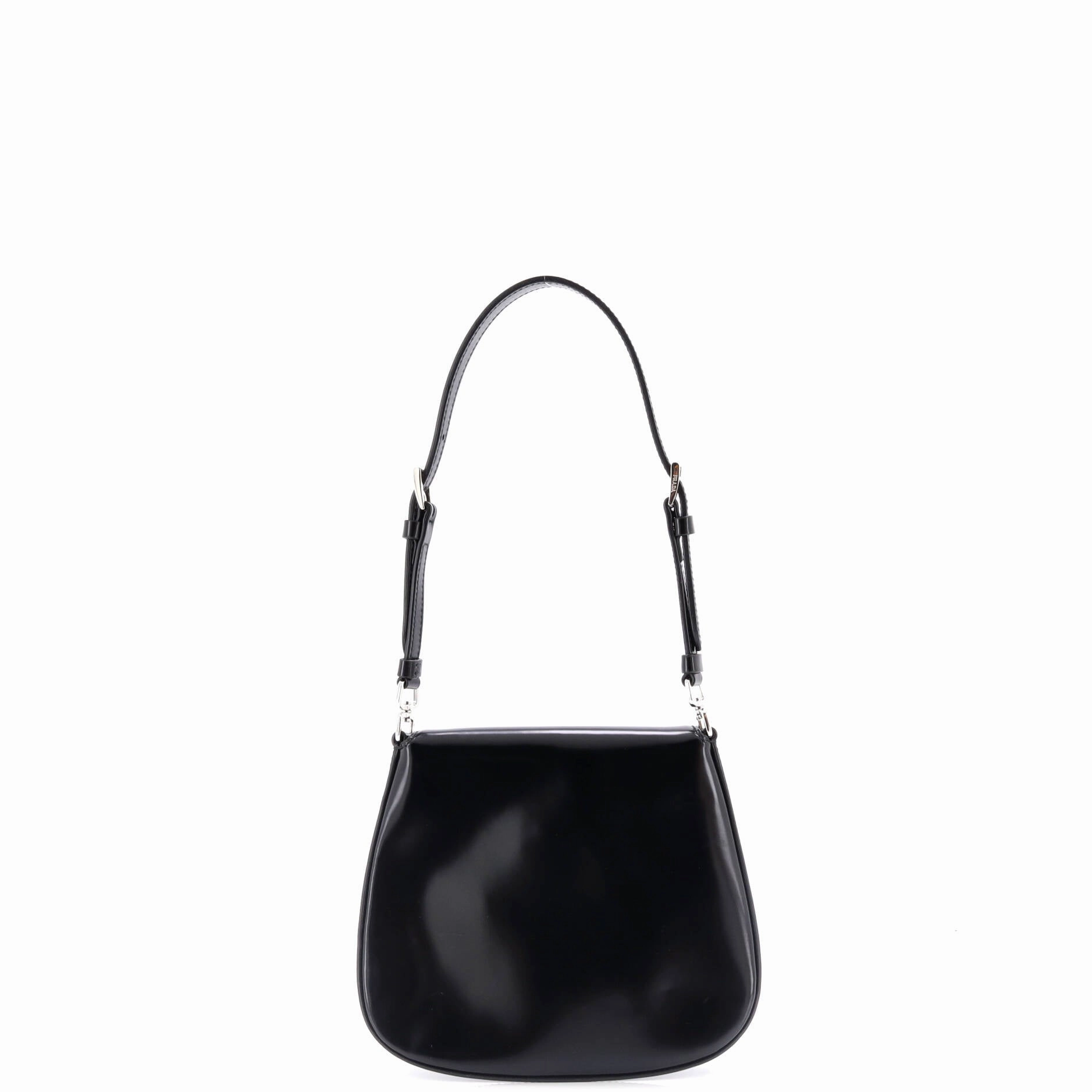 Cleo Flap Shoulder Bag Spazzolato Leather Mini