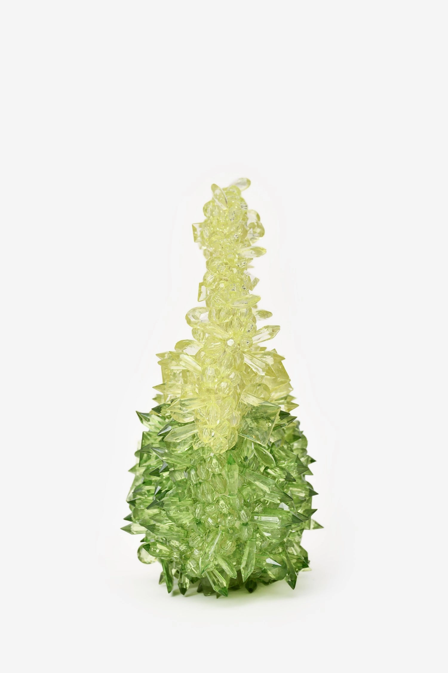 Clio Peppiatt Green Acrylic 'Matcha Quartz' Top Handle Bag