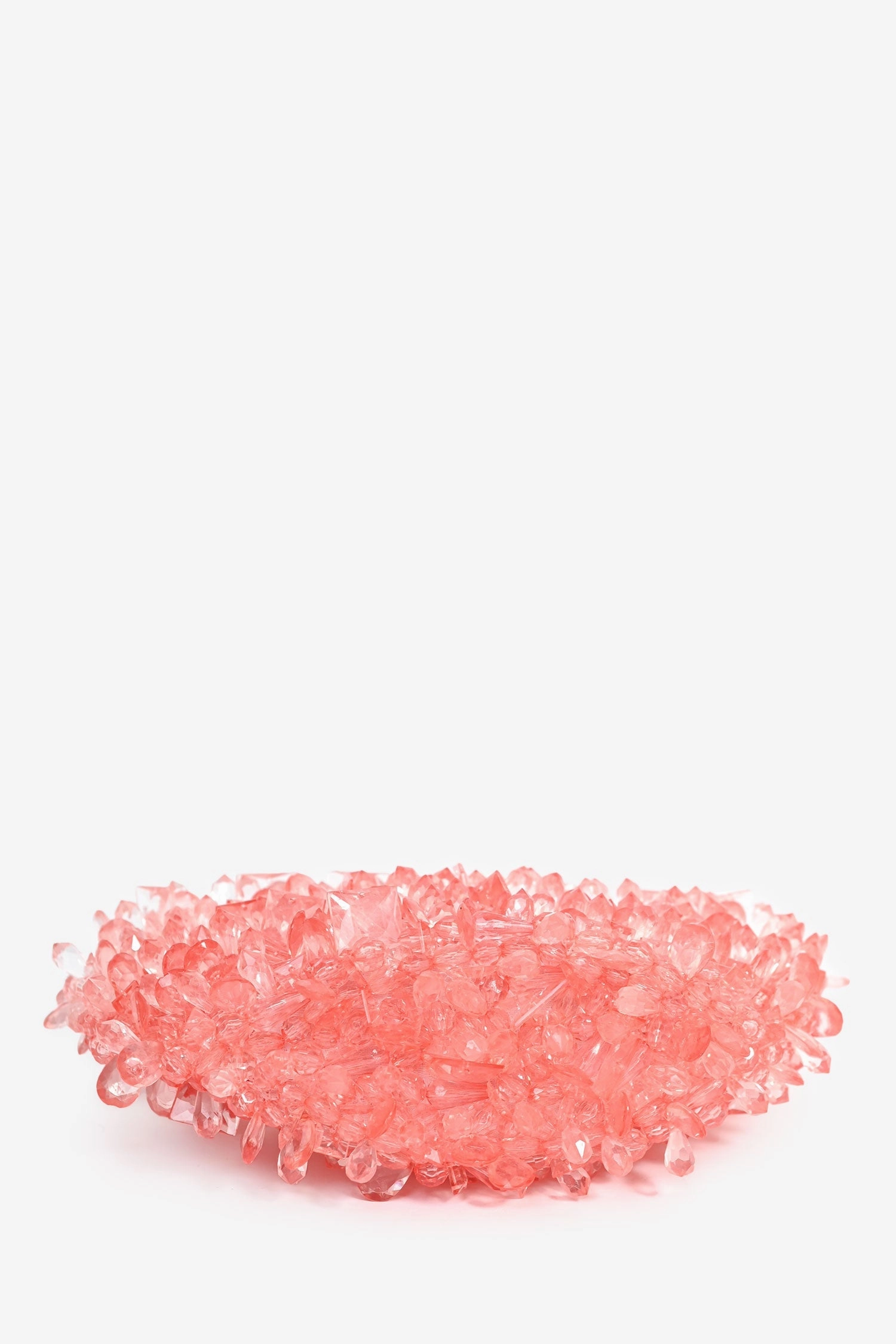 Clio Peppiatt Pink Acrylic 'Rose Quartz' Top Handle Bag