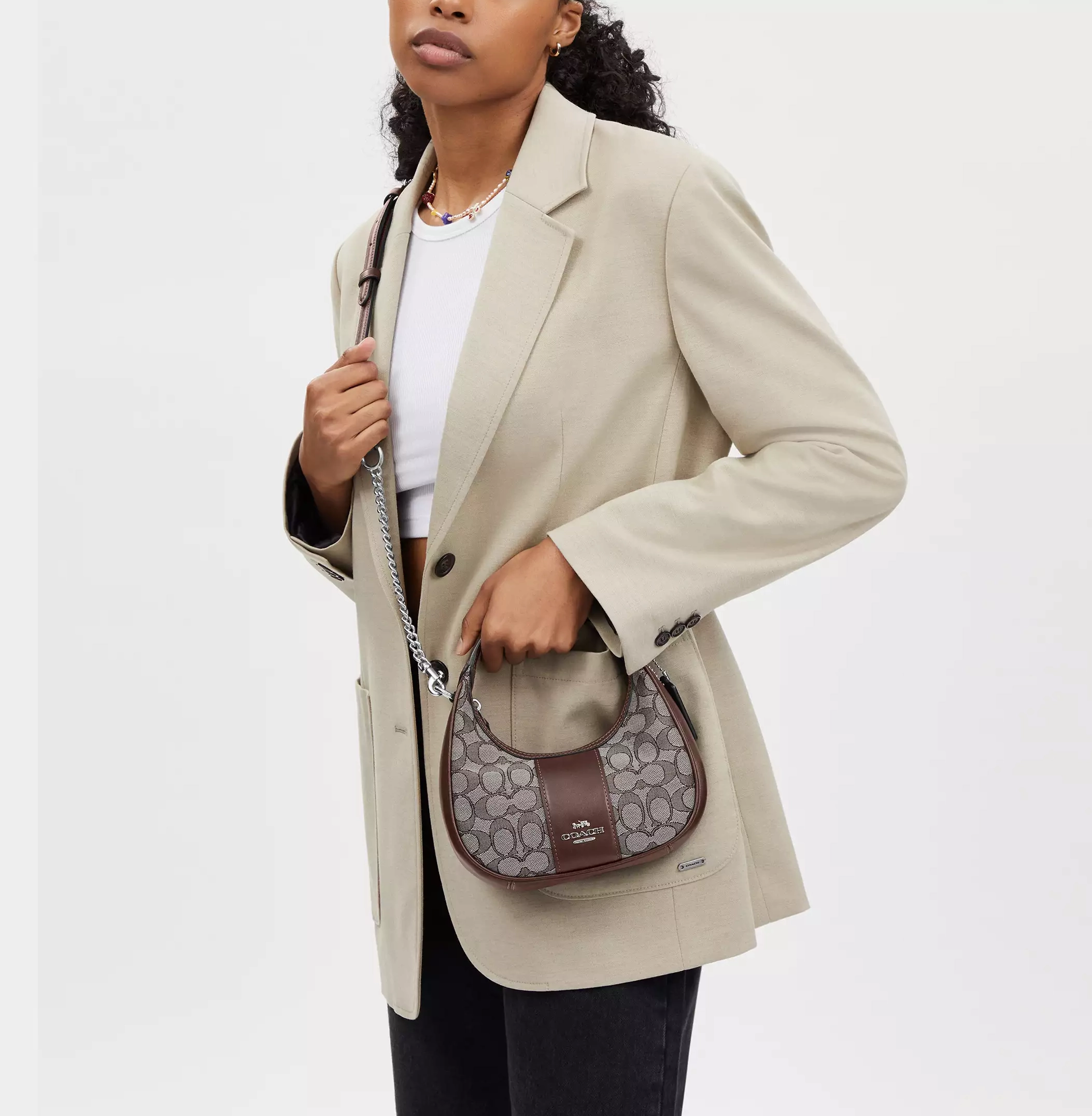 Coach Carmen Mini Crossbody In Signature Jacquard