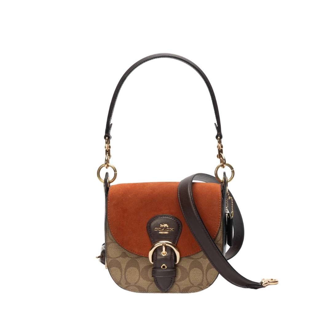 Coach Kleo 17 Signature Canvas Shoulder Bag