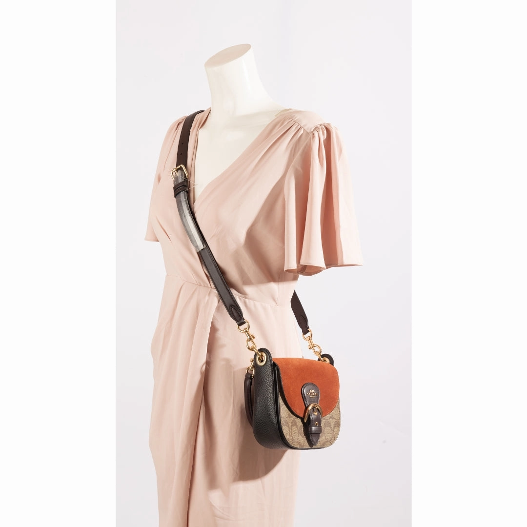 Coach Kleo 17 Signature Canvas Shoulder Bag